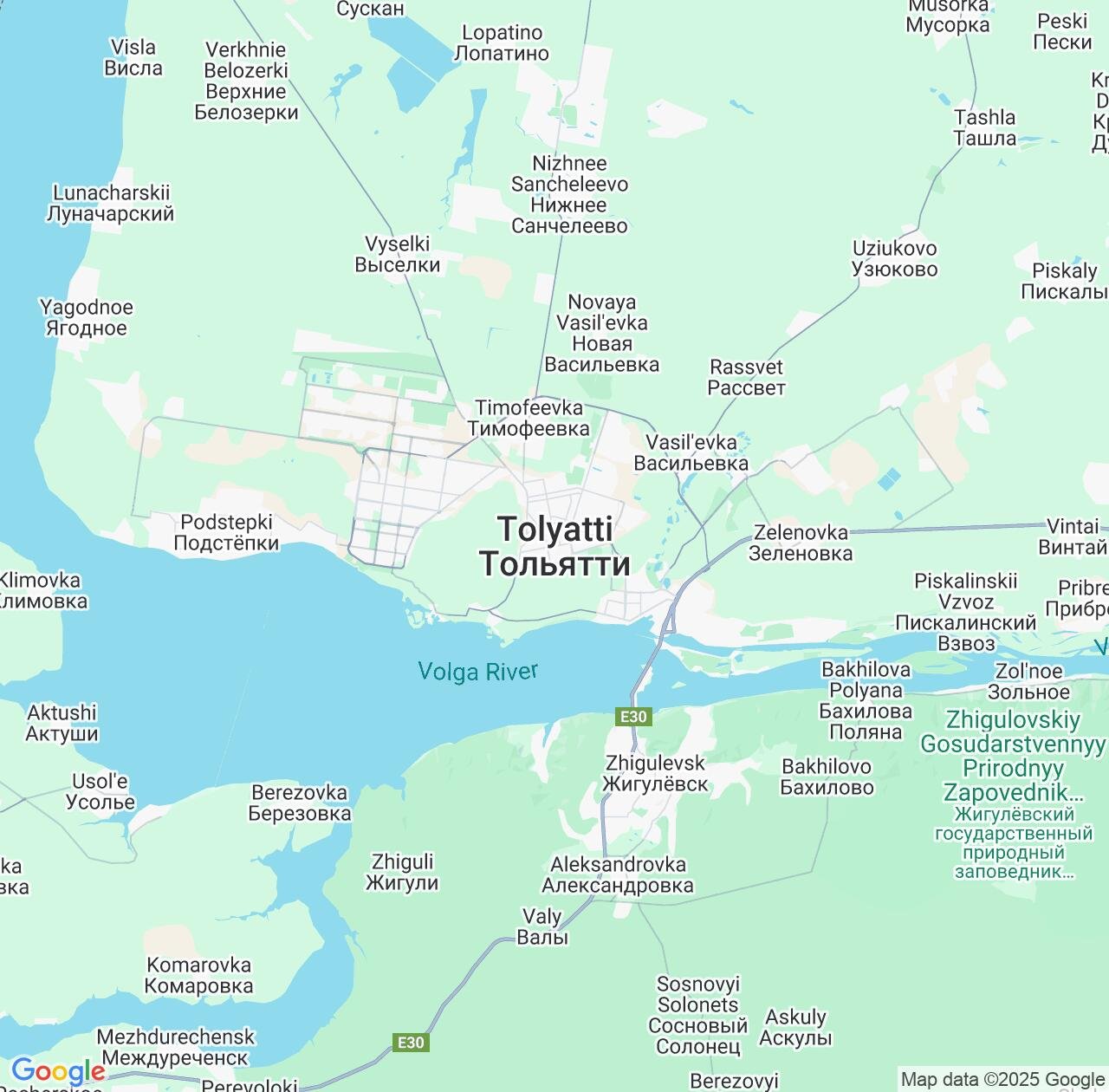 Map image for Intellectual Property Lawyers in Tolyatti and Samara Oblast IP firms at coordinates  ; .