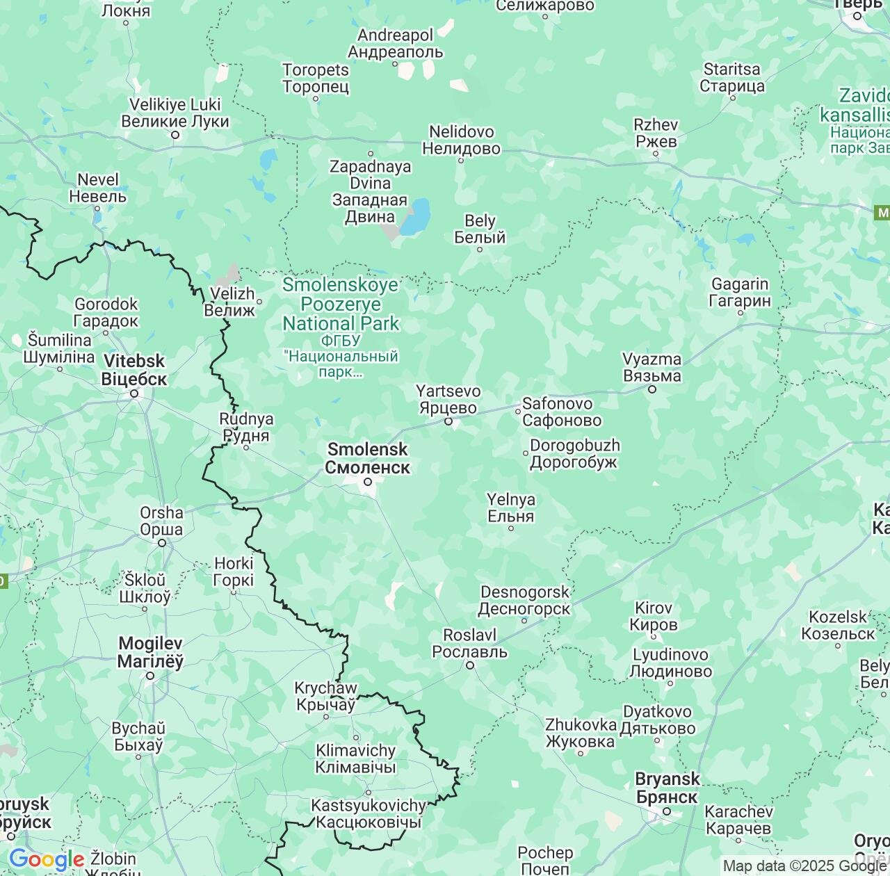Map image for Intellectual Property Lawyers in Smolensk and Smolensk Oblast IP firms at coordinates  ; .