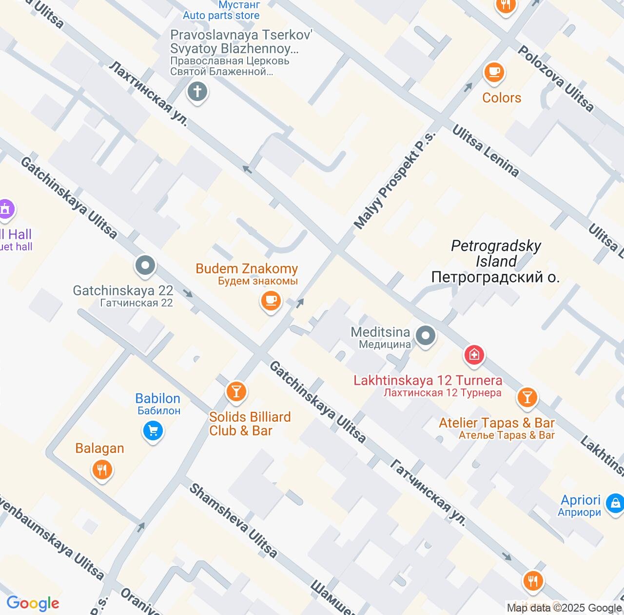 Map image for Intellectual Property Lawyers in Petrogradka and St.-Petersburg IP firms at coordinates  ; .