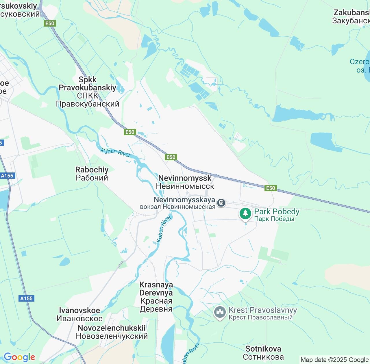 Map image for Intellectual Property Lawyers in Nevinnomyssk and Stavropol Kray IP firms at coordinates  ; .