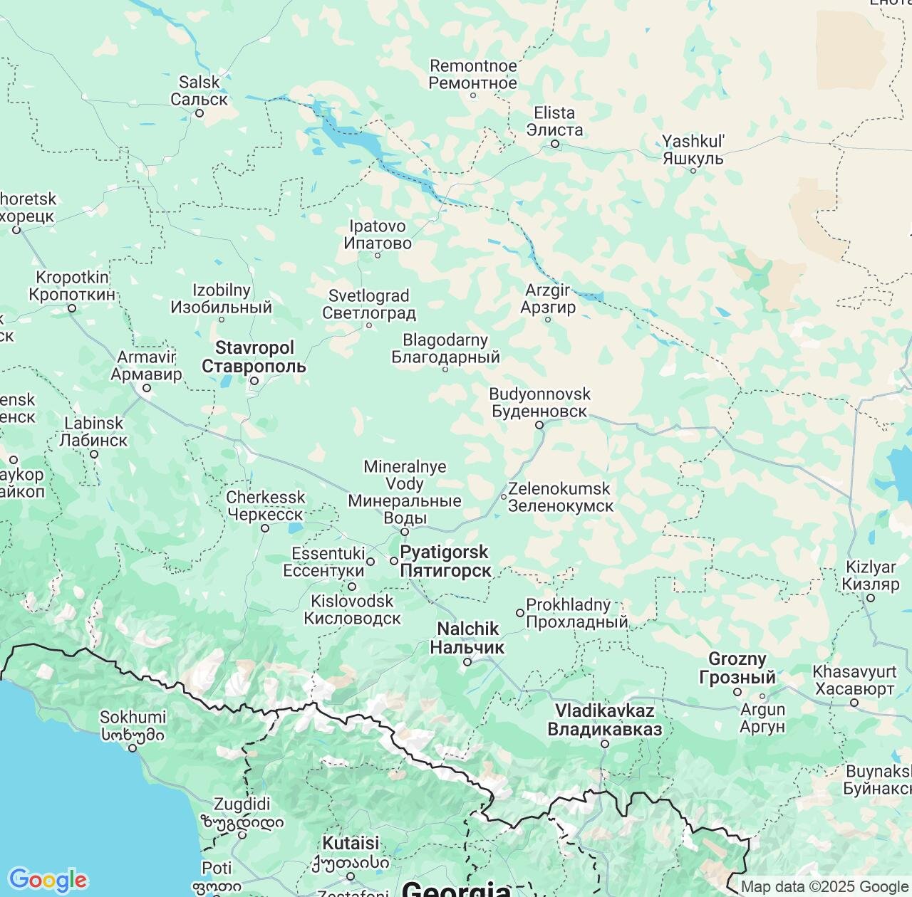 Map image for Intellectual Property Lawyers in Stavropol' and Stavropol Kray IP firms at coordinates  ; .