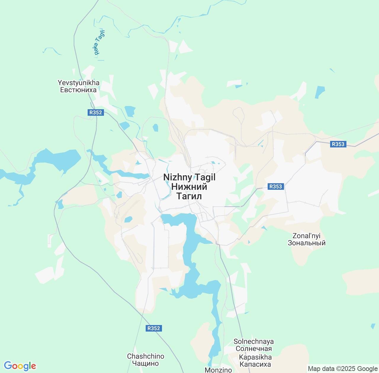 Map image for Intellectual Property Lawyers in Nizhny Tagil and Sverdlovsk Oblast IP firms at coordinates  ; .