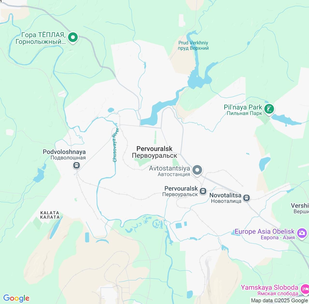 Map image for Intellectual Property Lawyers in Pervouralsk and Sverdlovsk Oblast IP firms at coordinates  ; .