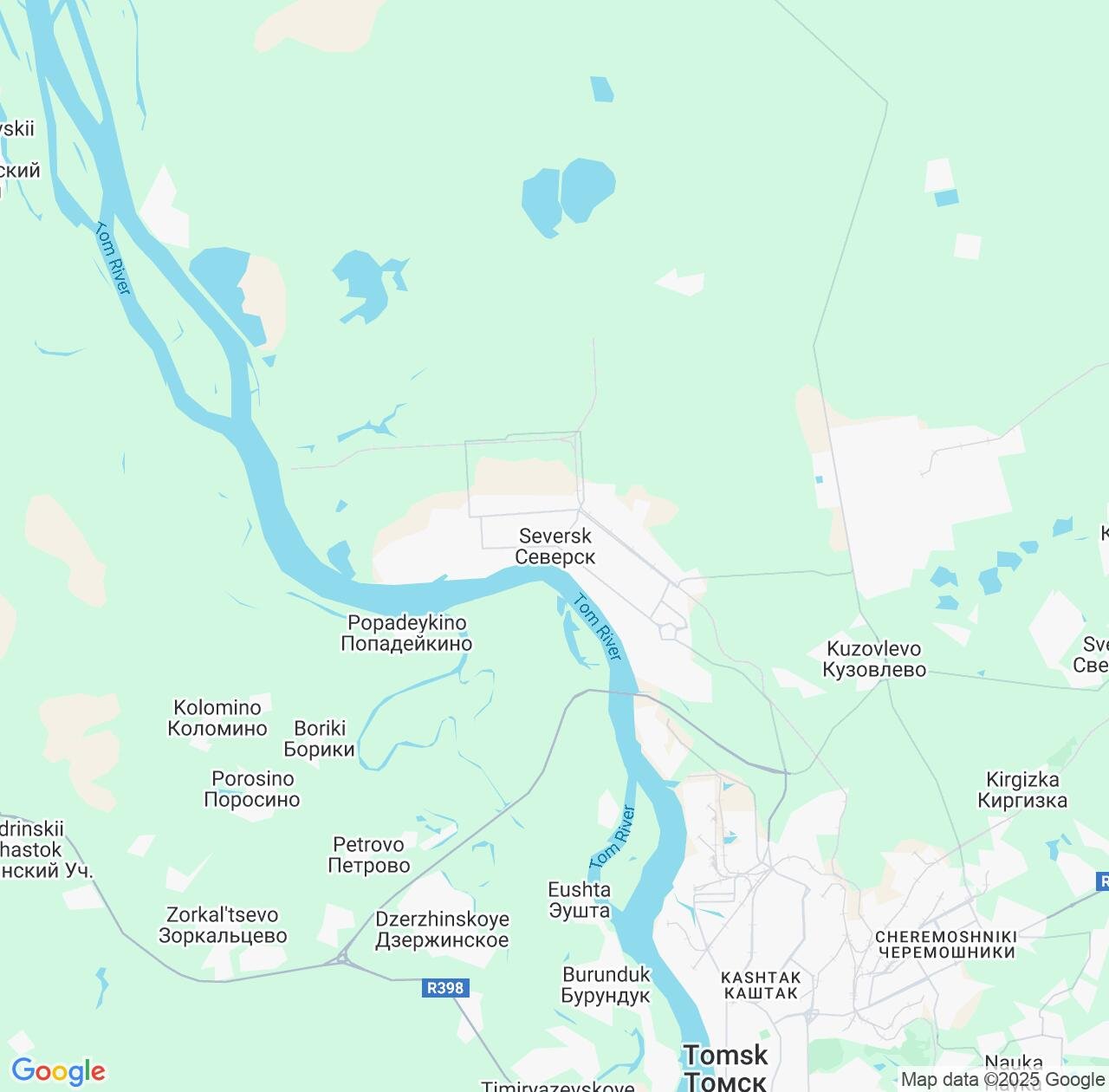 Map image for Intellectual Property Lawyers in Seversk and Tomsk Oblast IP firms at coordinates  ; .