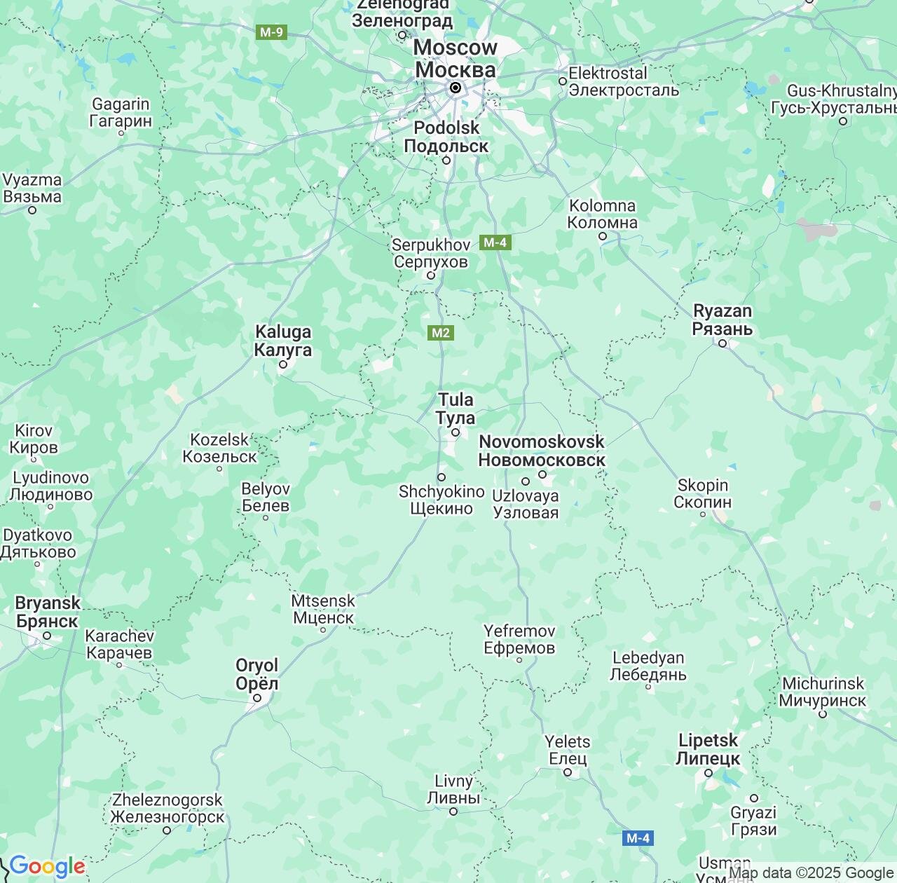 Map image for Intellectual Property Lawyers in Tula and Tula Oblast IP firms at coordinates  ; .