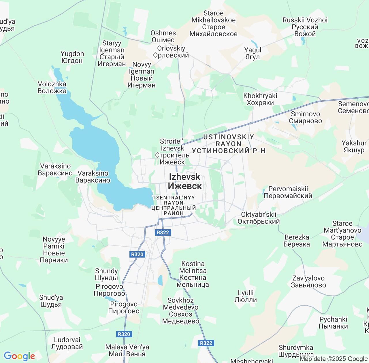 Map image for Intellectual Property Lawyers in Izhevsk and Udmurtiya Republic IP firms at coordinates  ; .