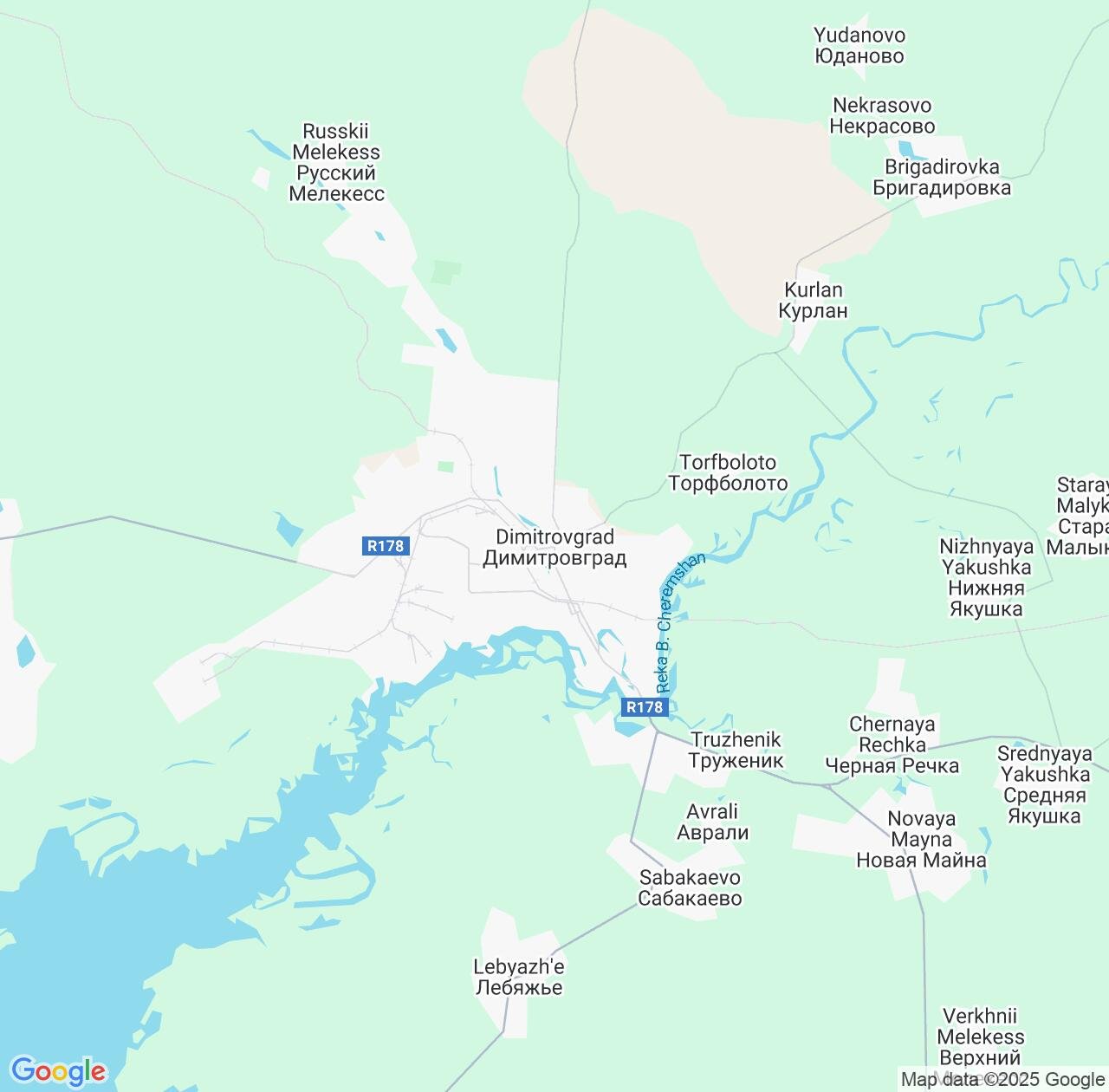 Map image for Intellectual Property Lawyers in Dimitrovgrad and Ulyanovsk IP firms at coordinates  ; .