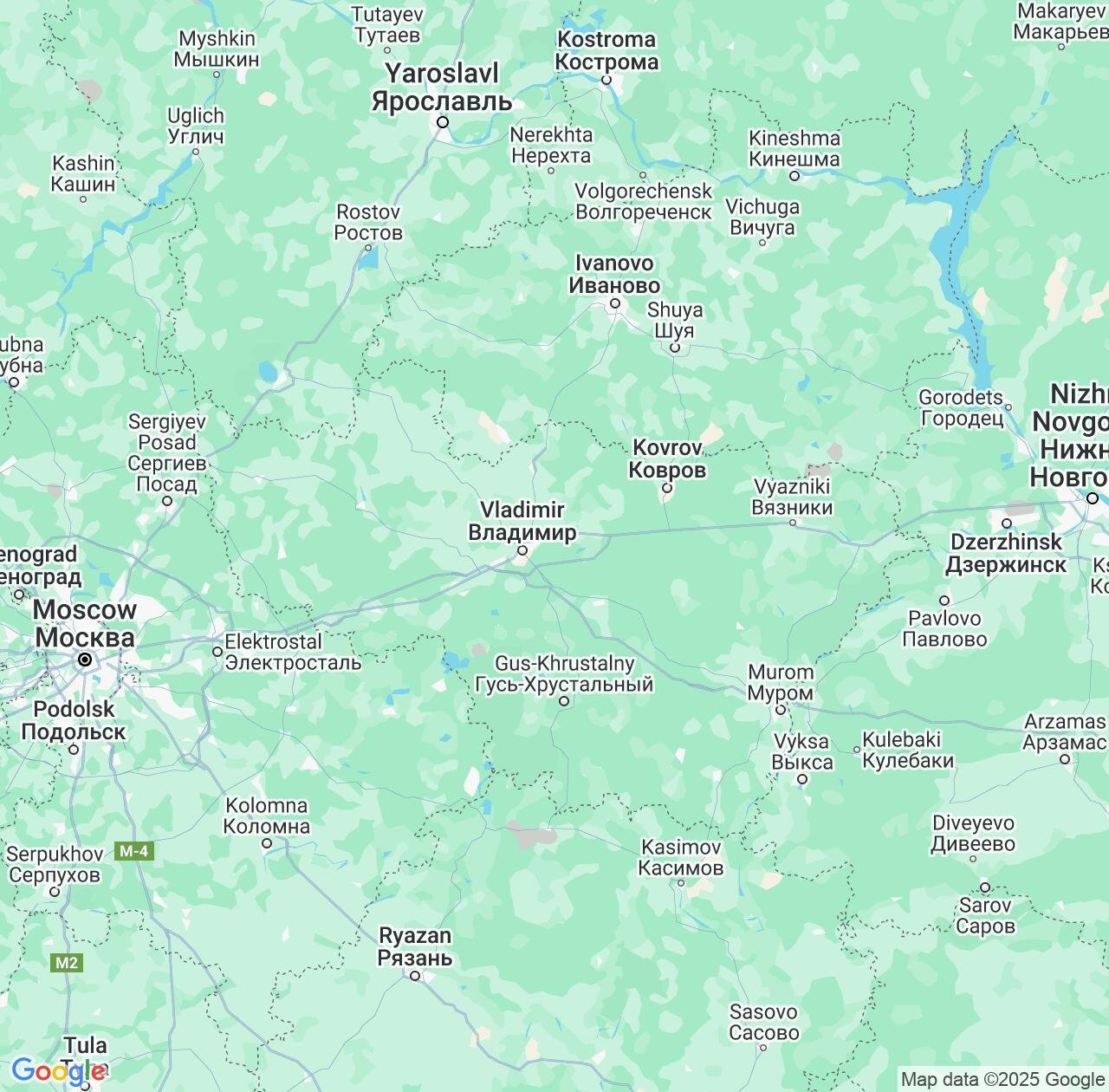 Map image for Intellectual Property Lawyers in Vladimir and Vladimir Oblast IP firms at coordinates  ; .