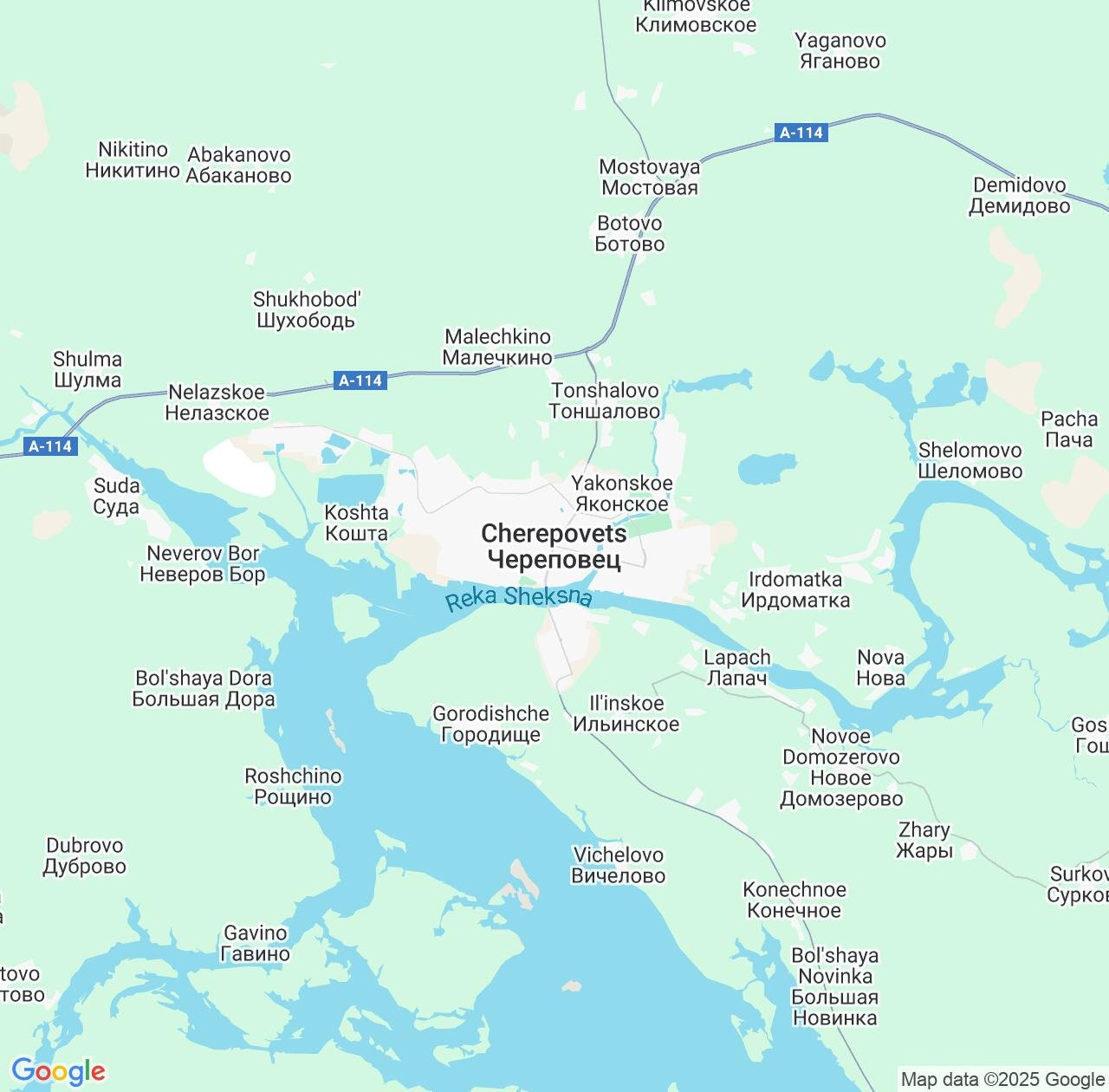 Map image for Intellectual Property Lawyers in Cherepovets and Vologda Oblast IP firms at coordinates  ; .