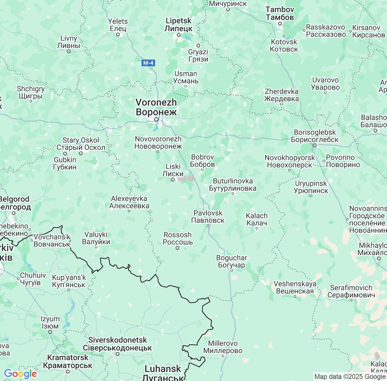 Map image for Intellectual Property Lawyers in Voronezh and Voronezh Oblast IP firms at coordinates  ; .