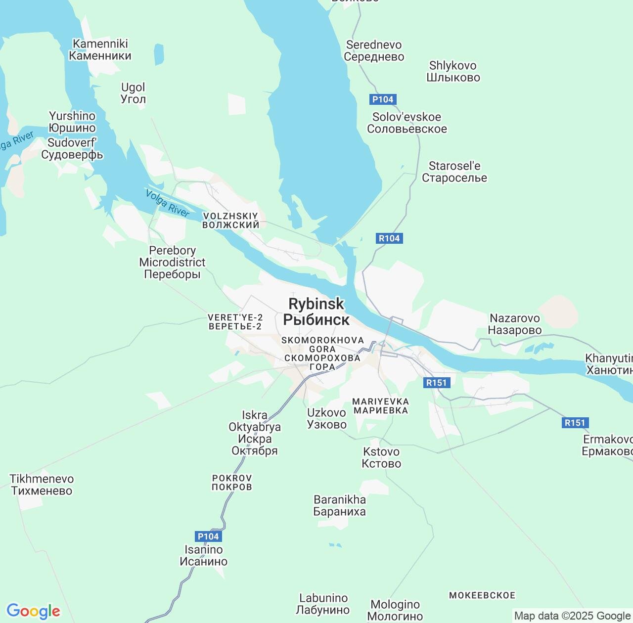 Map image for Intellectual Property Lawyers in Rybinsk and Yaroslavl Oblast IP firms at coordinates  ; .