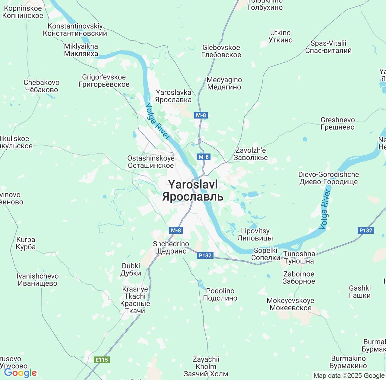 Map image for Intellectual Property Lawyers in Yaroslavl and Yaroslavl Oblast IP firms at coordinates  ; .