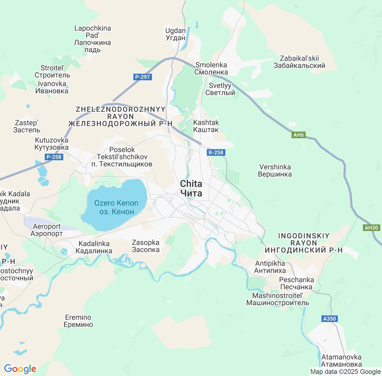 Map image for Intellectual Property Lawyers in Chita and Zabaykalskiy (Transbaikal) Kray IP firms at coordinates  ; .