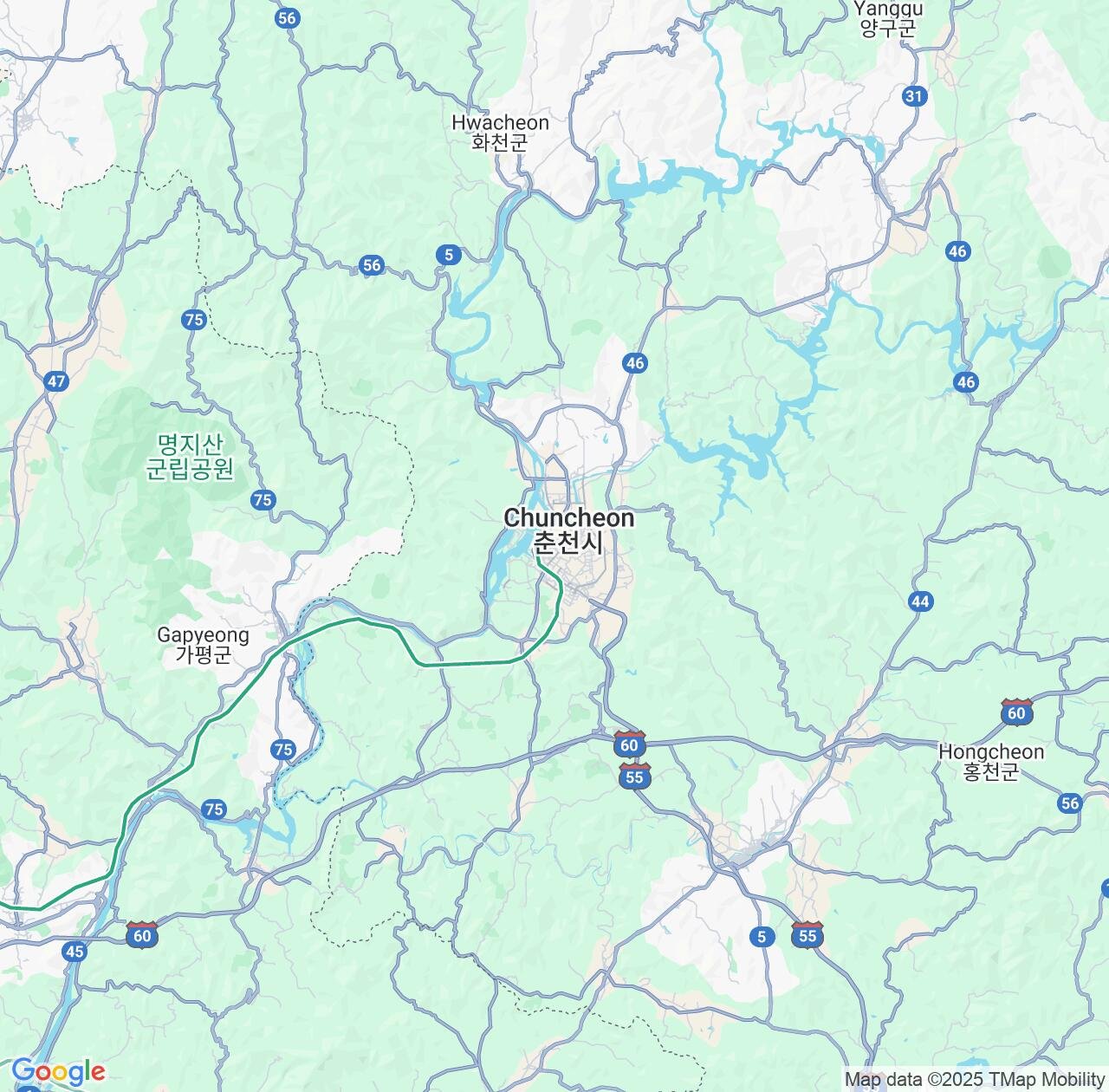 Map image for Intellectual Property Lawyers in Chuncheon and Gangwon-do IP firms at coordinates  ; .