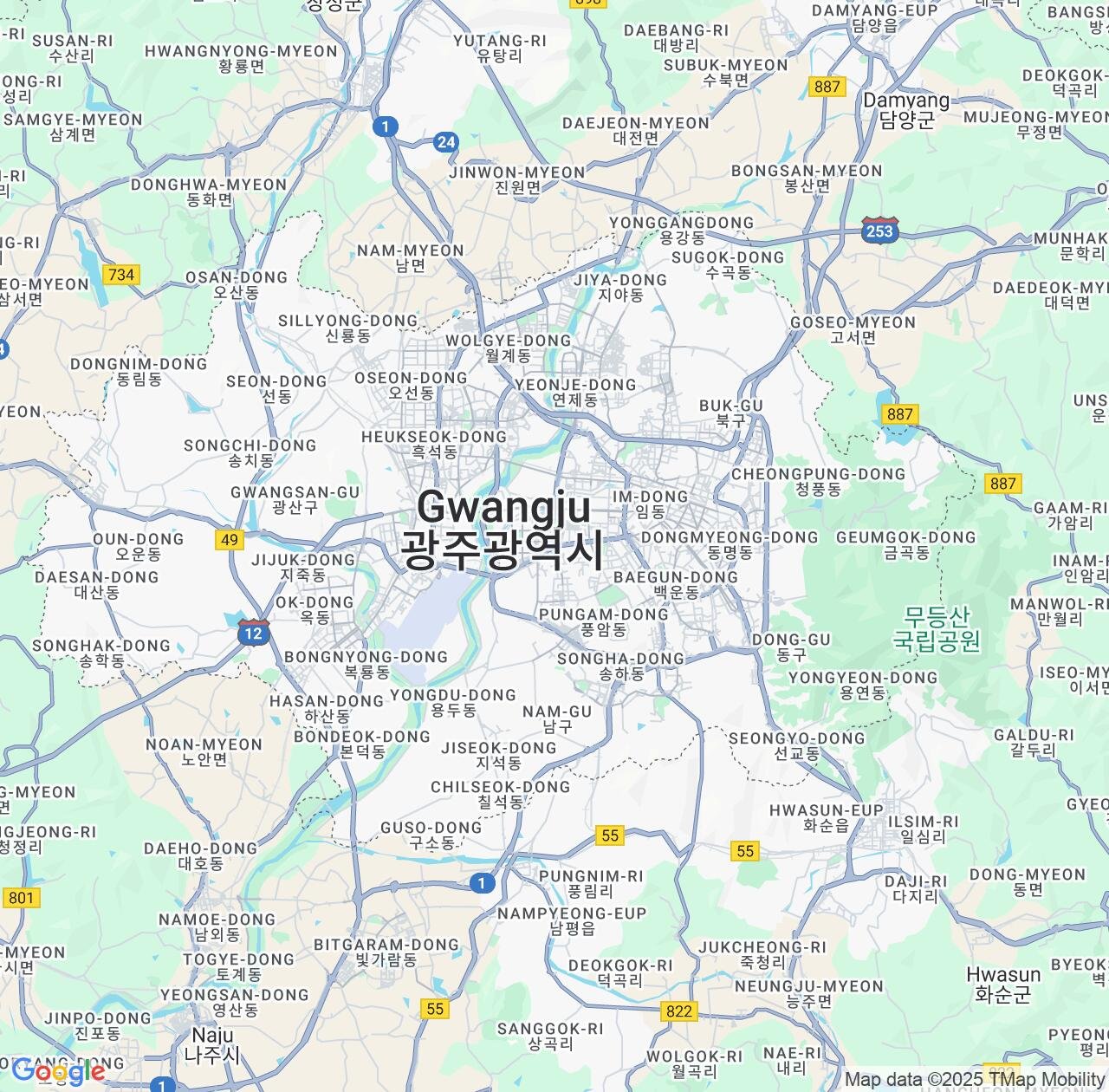 Map image for Intellectual Property Lawyers in Gwangju and South Korea IP firms at coordinates  ; .