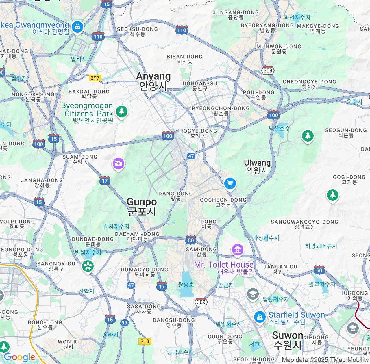 Map image for Intellectual Property Lawyers in Gunpo and Gyeonggi-do IP firms at coordinates  ; .