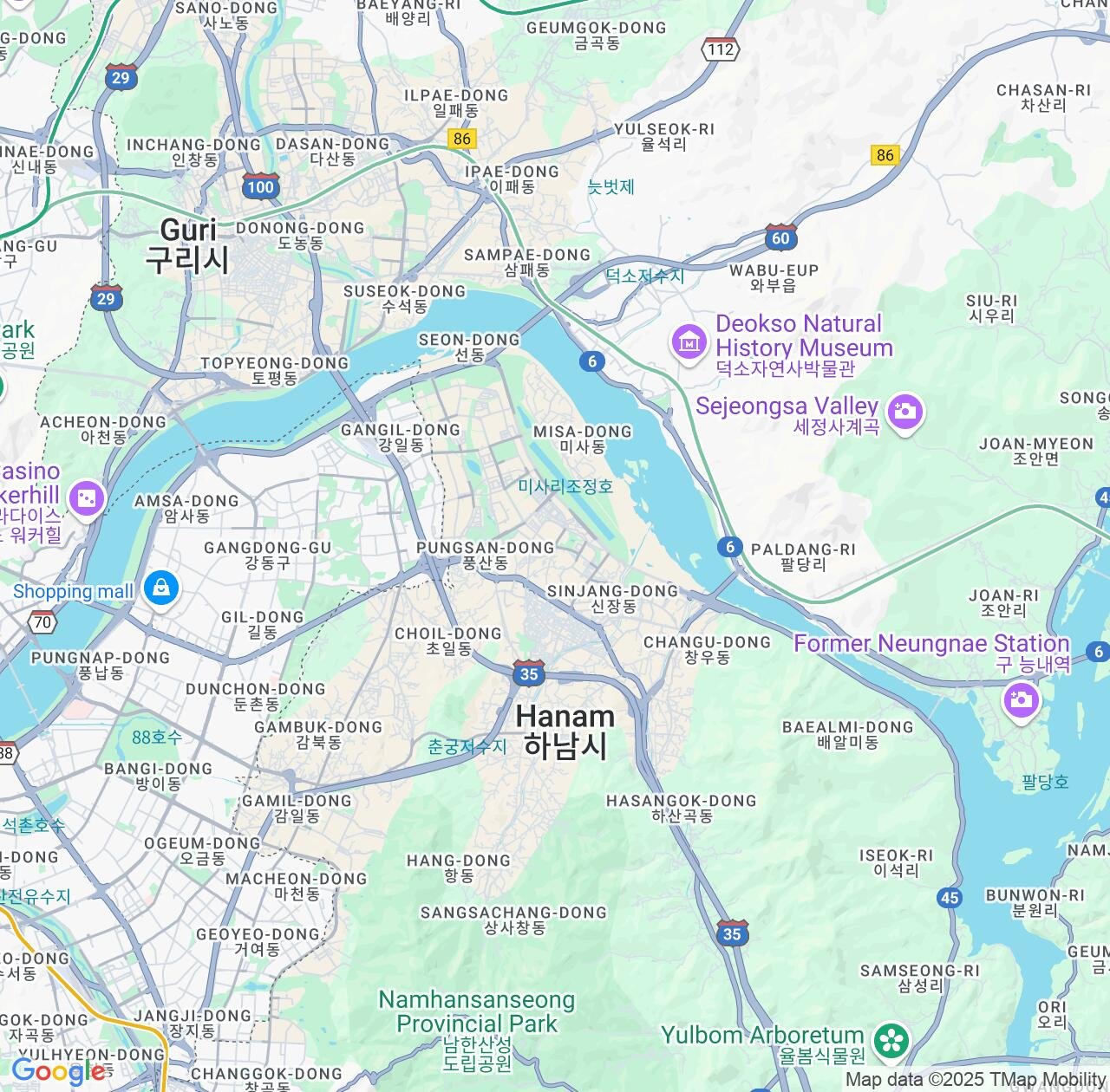 Map image for Intellectual Property Lawyers in Hanam and Gyeonggi-do IP firms at coordinates  ; .