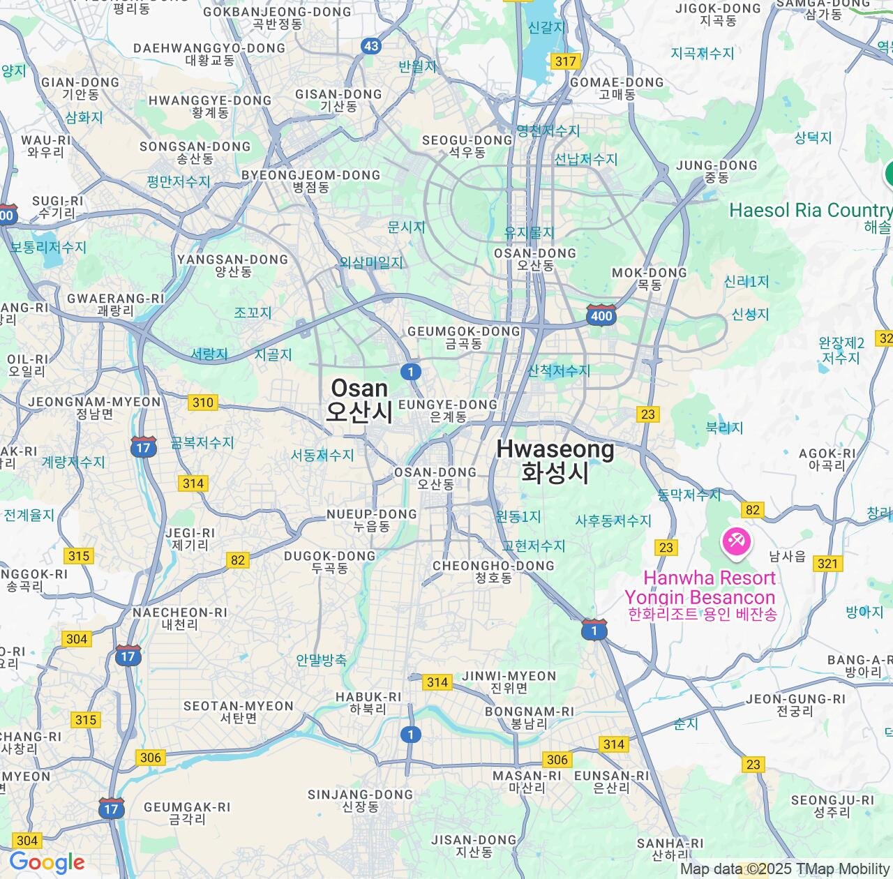 Map image for Intellectual Property Lawyers in Osan and Gyeonggi-do IP firms at coordinates  ; .