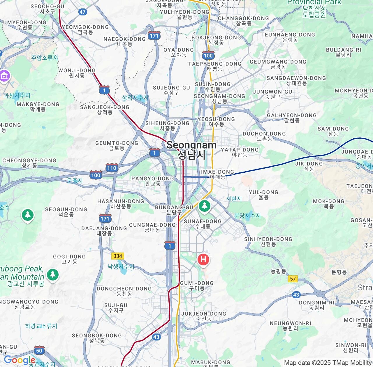 Map image for Intellectual Property Lawyers in Seongnam-si and Gyeonggi-do IP firms at coordinates  ; .