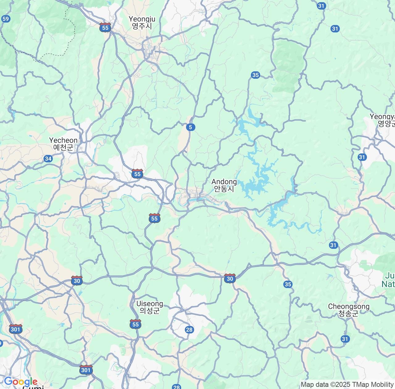 Map image for Intellectual Property Lawyers in Andong and Gyeongsangbuk-do IP firms at coordinates  ; .