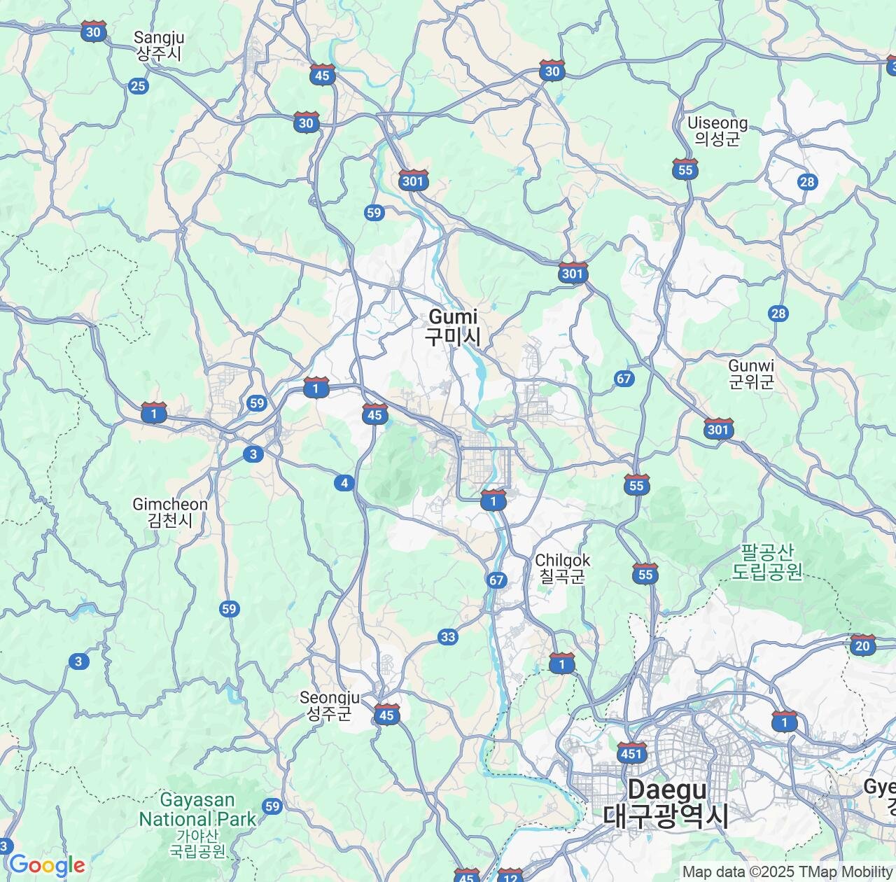 Map image for Intellectual Property Lawyers in Gumi and Gyeongsangbuk-do IP firms at coordinates  ; .