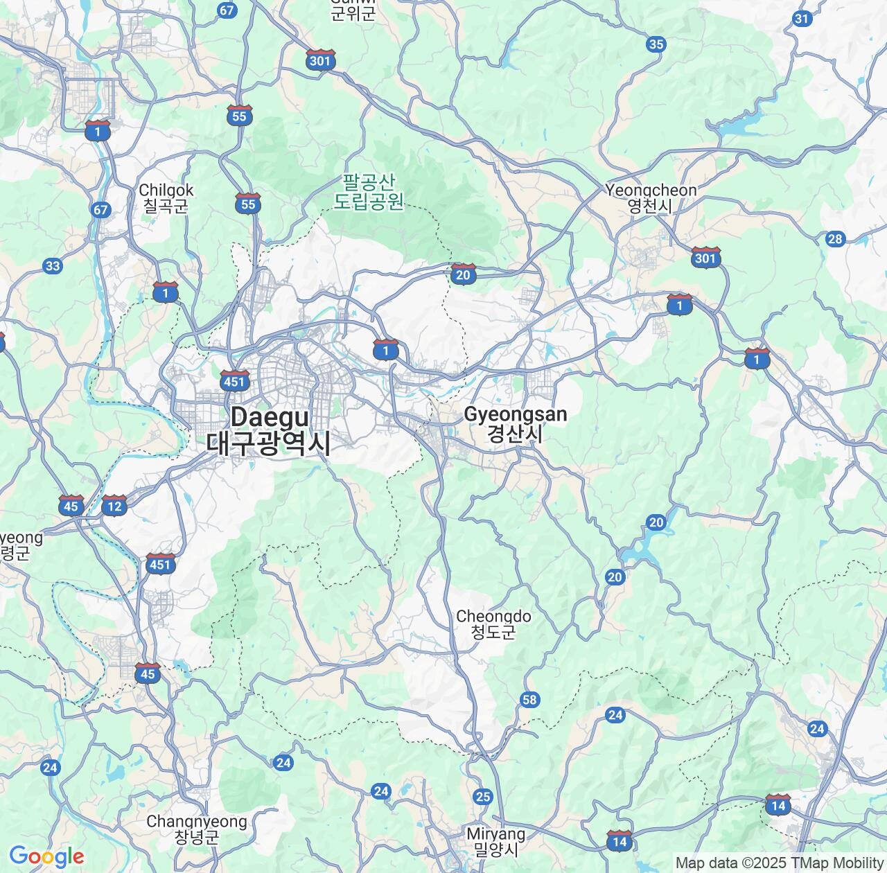 Map image for Intellectual Property Lawyers in Gyeongsan-si and Gyeongsangbuk-do IP firms at coordinates  ; .