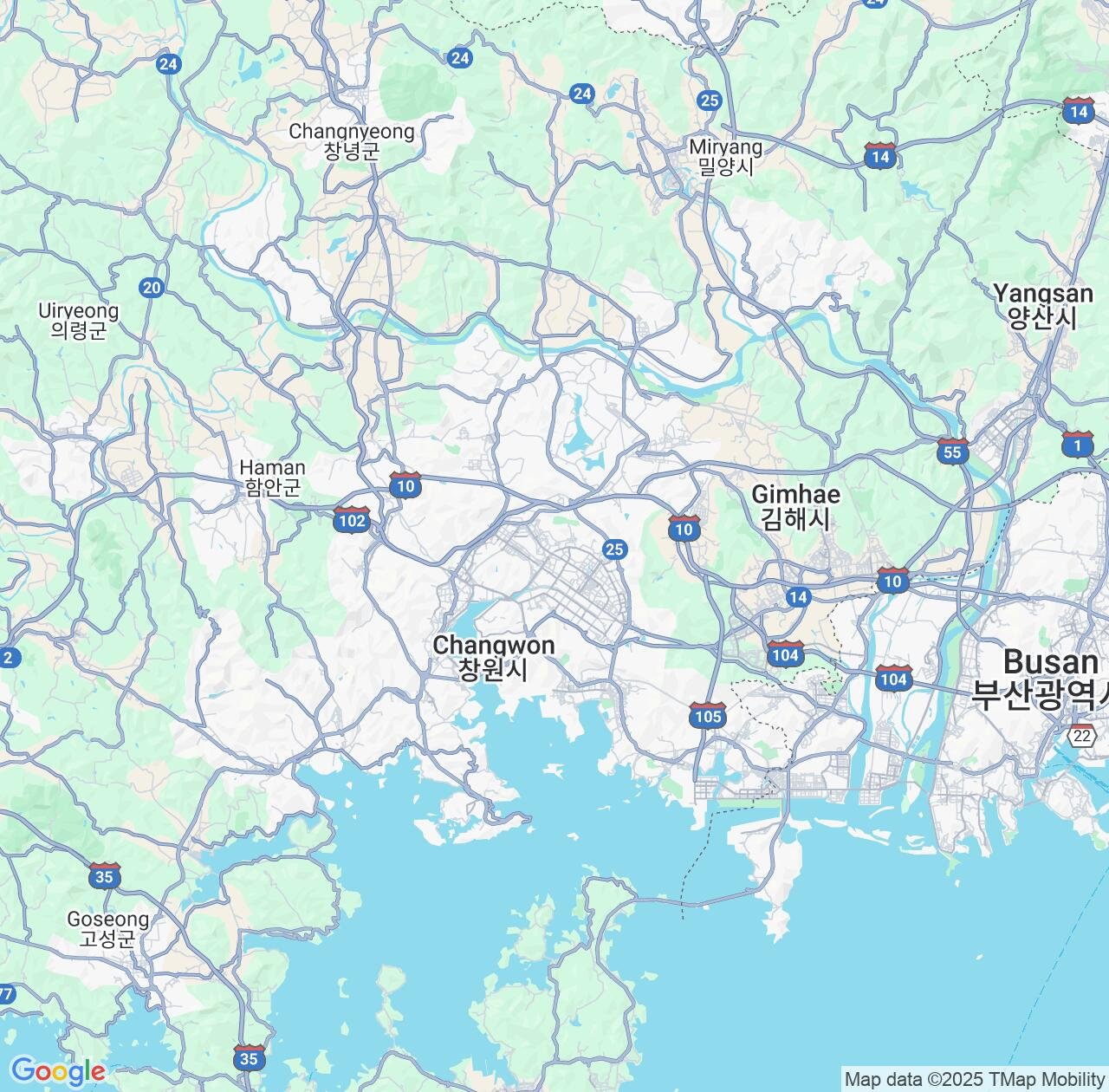 Map image for Intellectual Property Lawyers in Changwon and Gyeongsangnam-do IP firms at coordinates  ; .