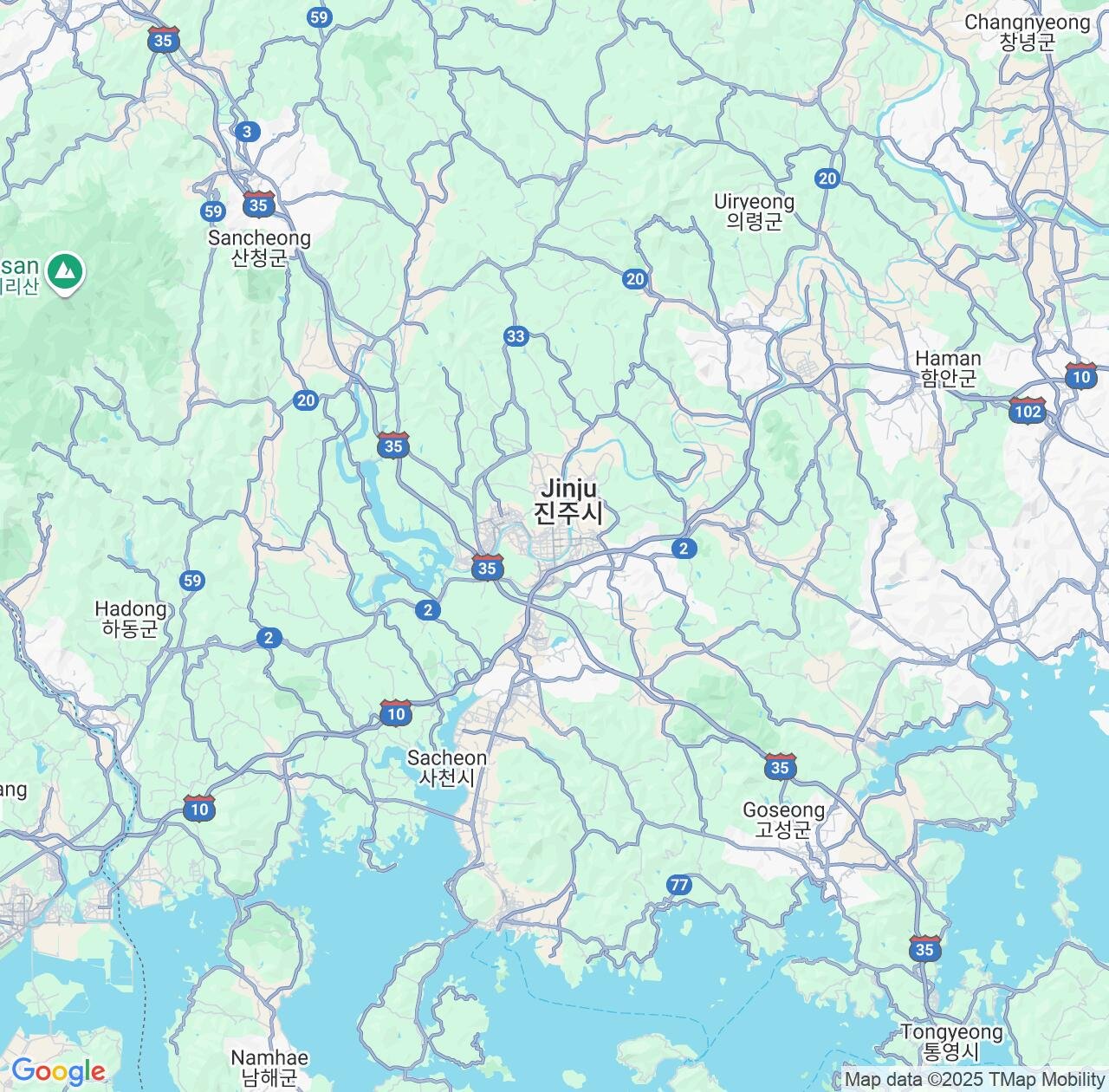 Map image for Intellectual Property Lawyers in Chinju and Gyeongsangnam-do IP firms at coordinates  ; .