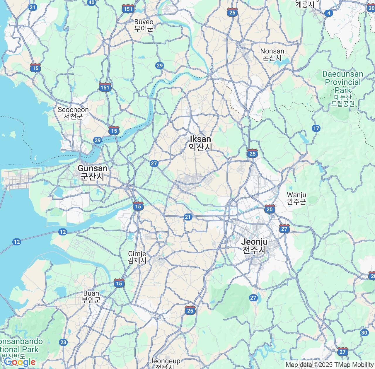 Map image for Intellectual Property Lawyers in Iksan and Jeollabuk-do IP firms at coordinates  ; .