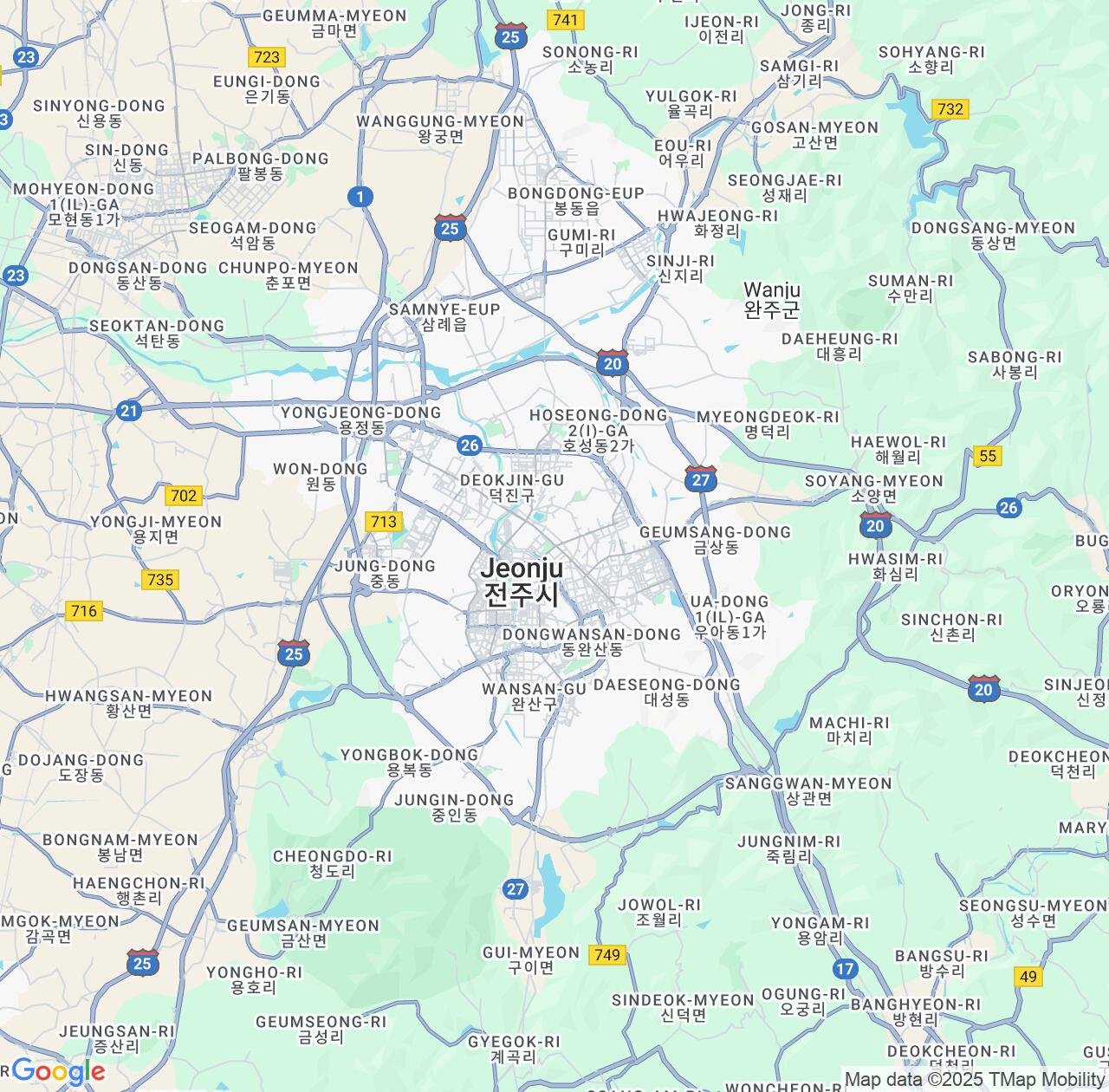 Map image for Intellectual Property Lawyers in Jeonju and Jeollabuk-do IP firms at coordinates  ; .