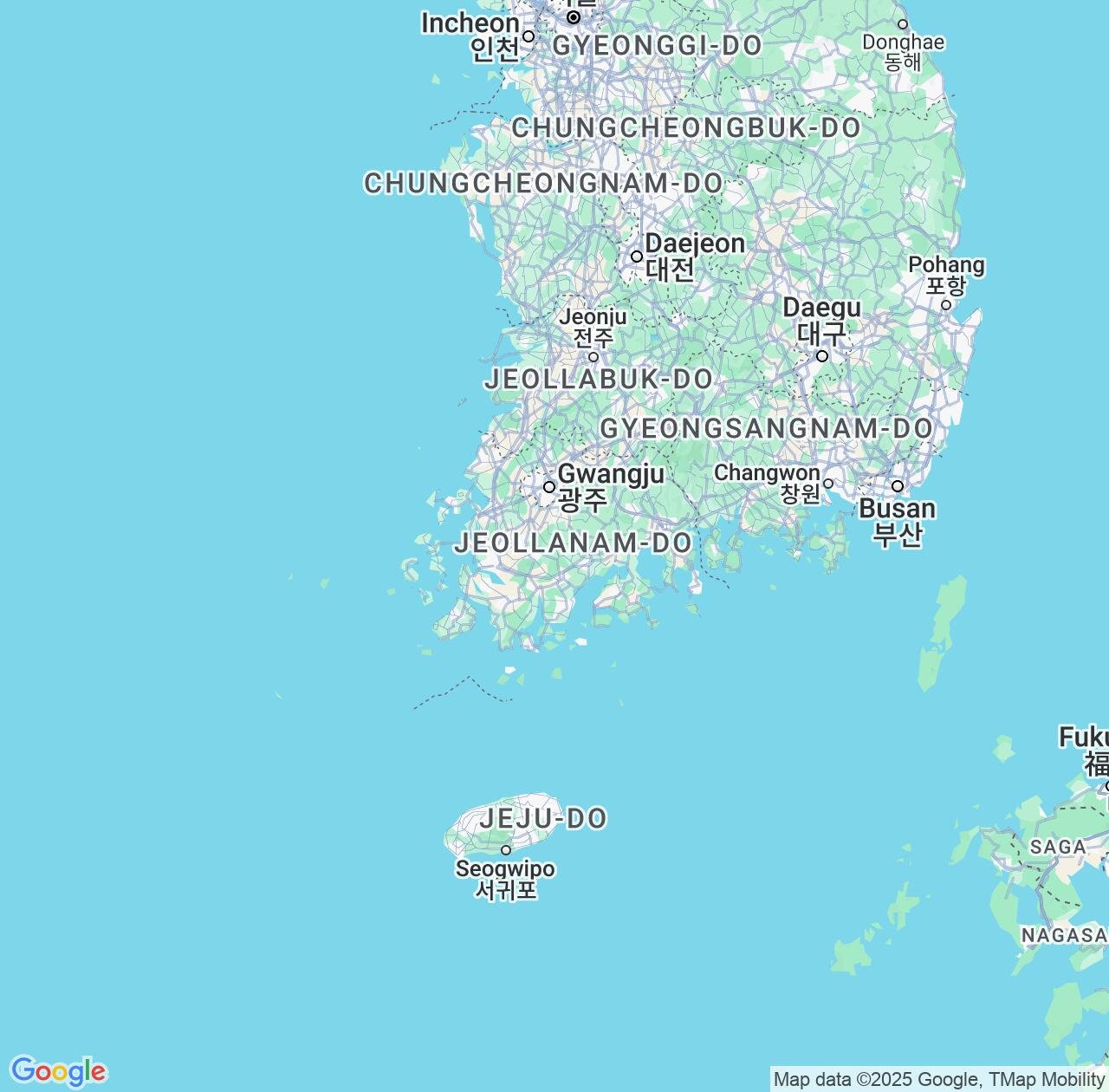 Map image for Intellectual Property Lawyers in Jeollanam-do and South Korea IP firms at coordinates  ; .