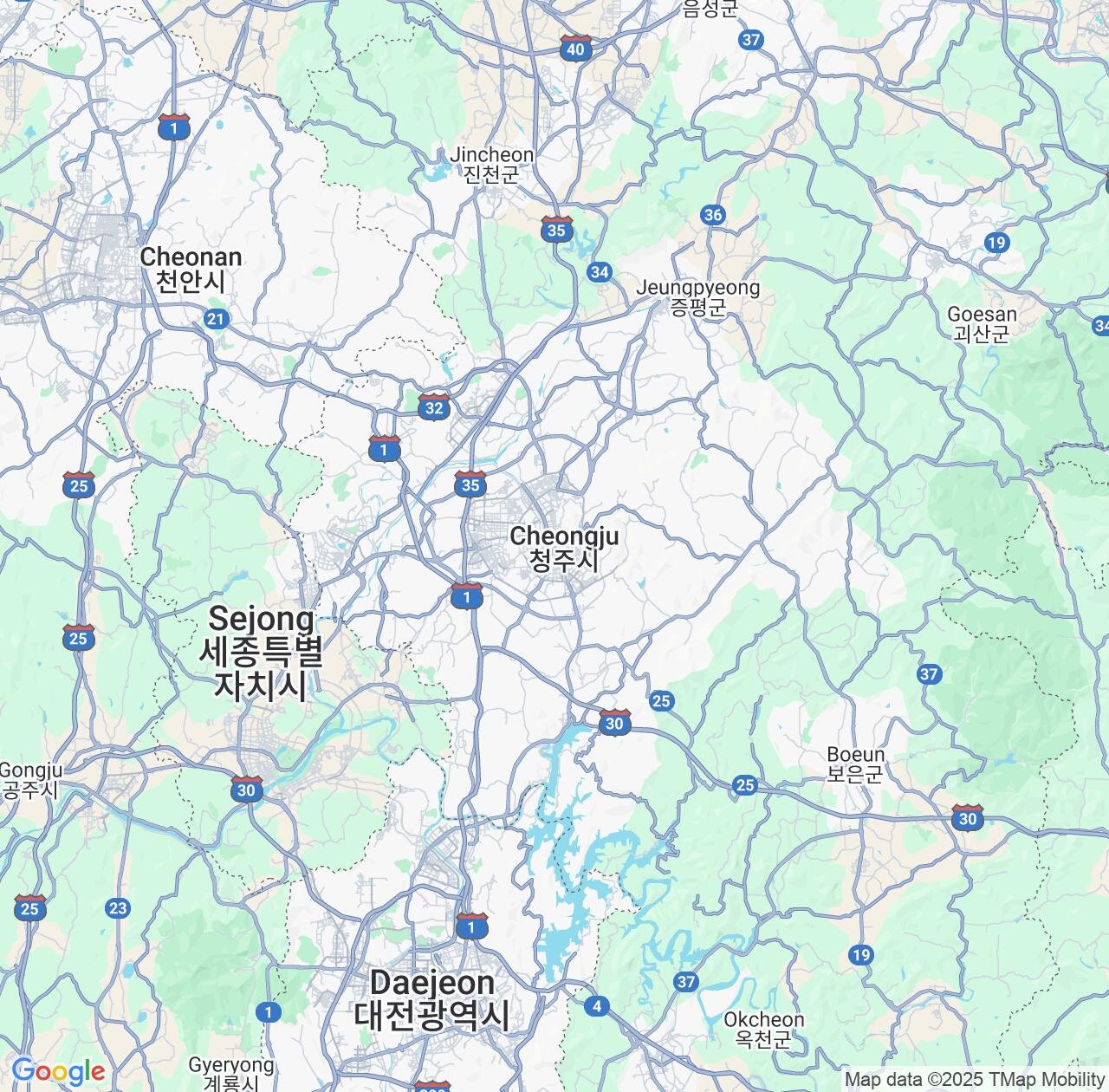 Map image for Intellectual Property Lawyers in Cheongju-si and North Chungcheong IP firms at coordinates  ; .