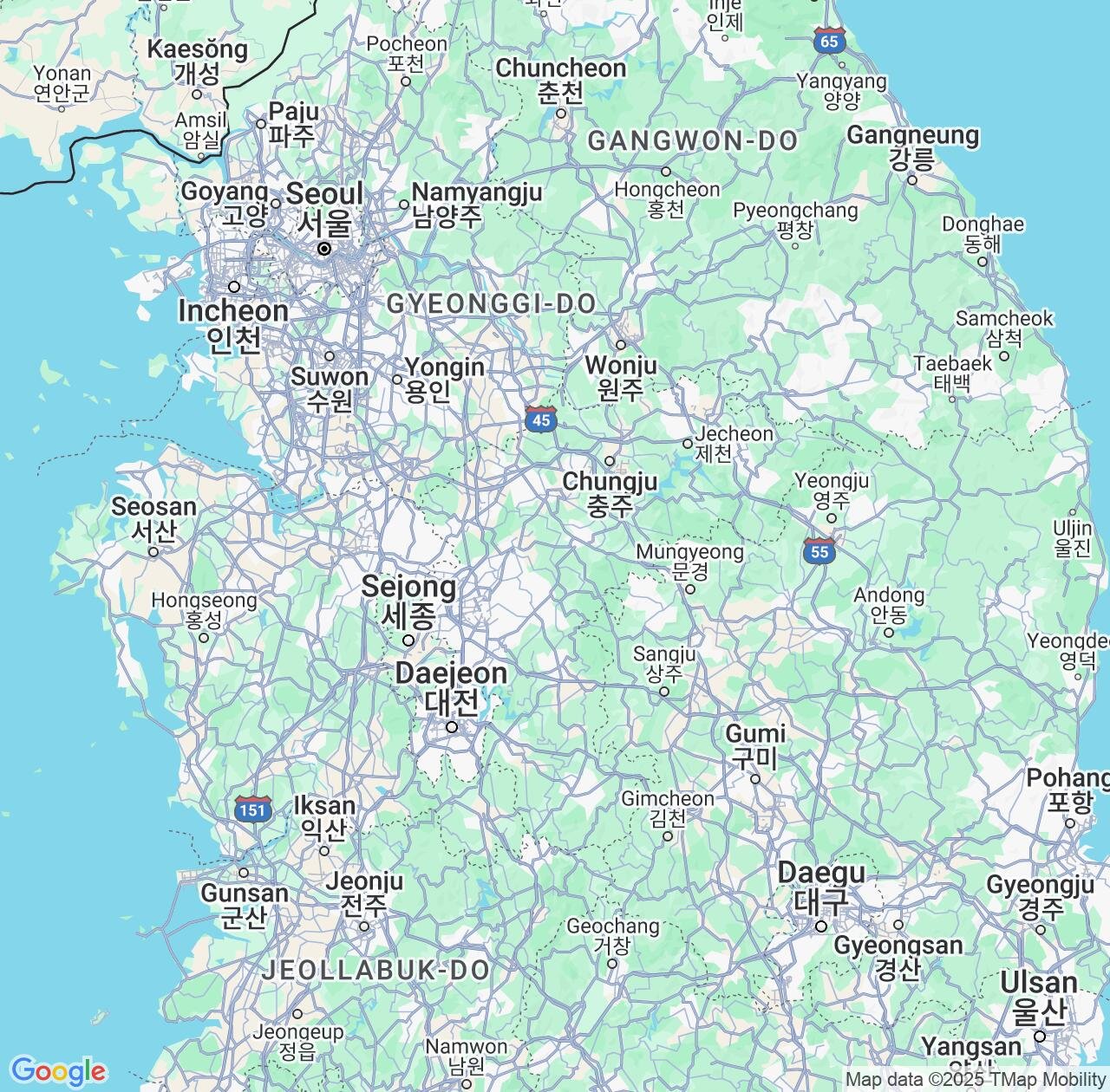 Map image for Intellectual Property Lawyers in North Chungcheong and South Korea IP firms at coordinates  ; .