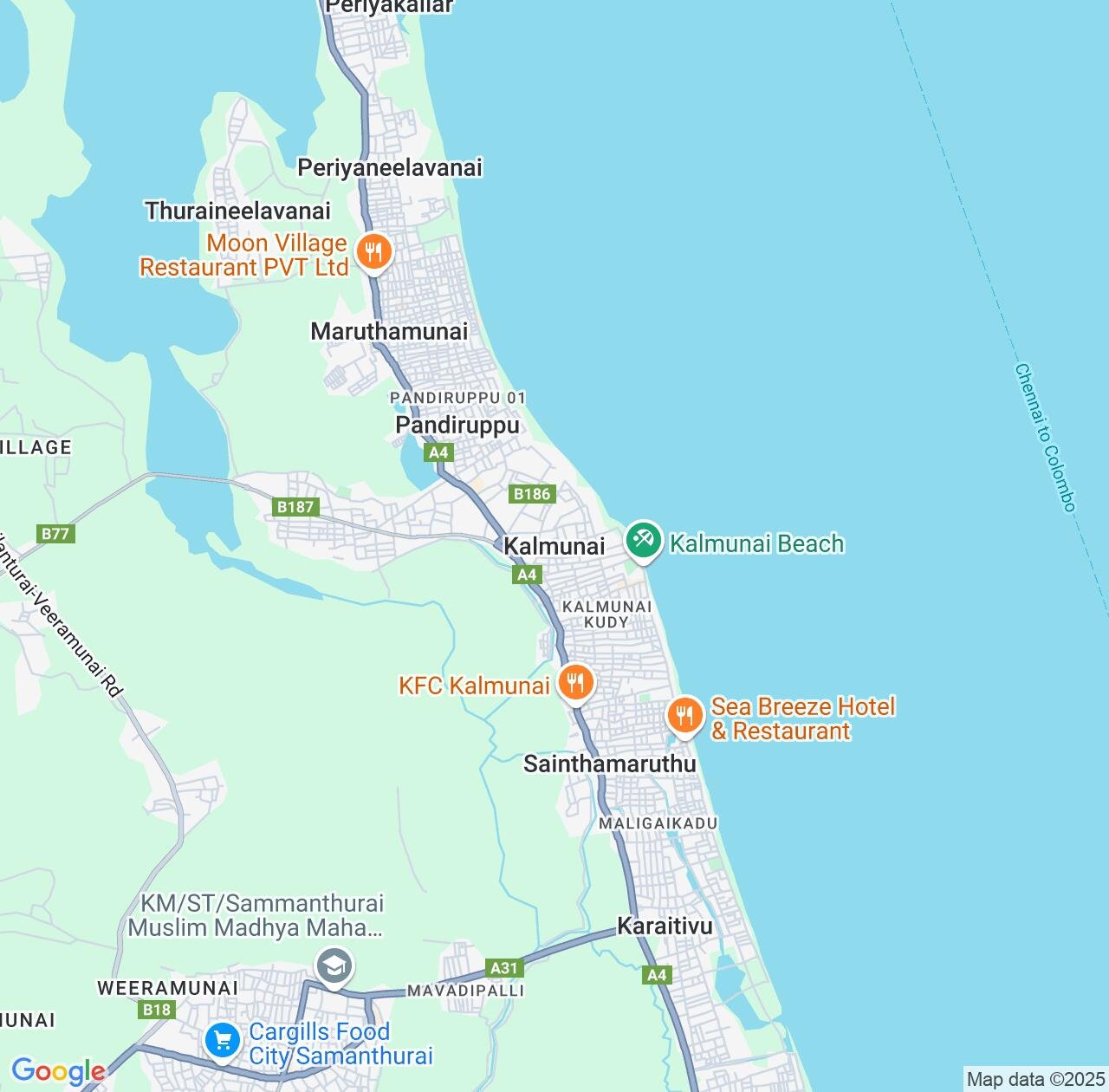 Map image for Intellectual Property Lawyers in Kalmunai and Eastern Province IP firms at coordinates  ; .