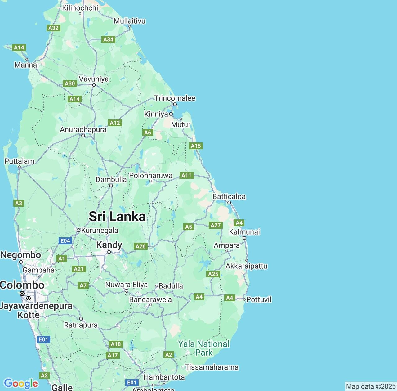 Map image for Intellectual Property Lawyers in Eastern Province and Sri Lanka IP firms at coordinates  ; .