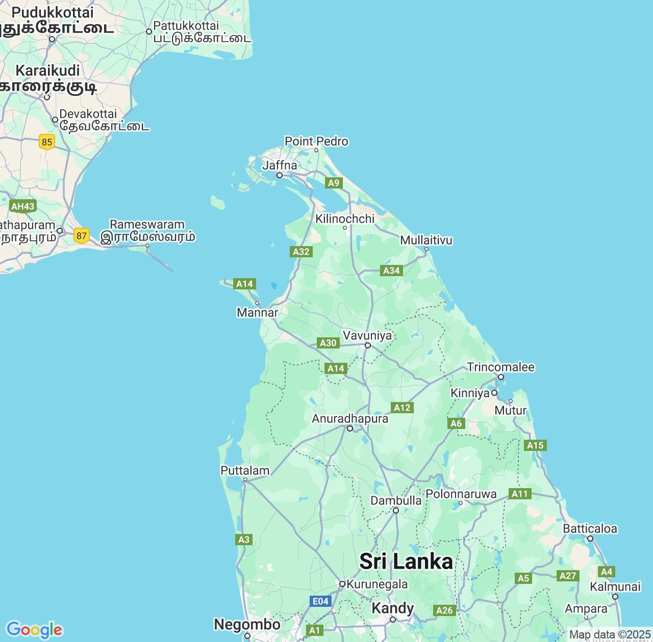 Map image for Intellectual Property Lawyers in Northern Province and Sri Lanka IP firms at coordinates  ; .