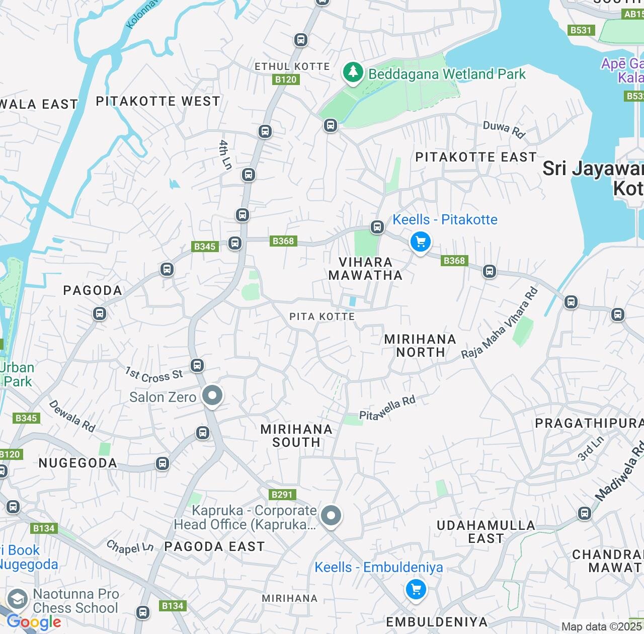 Map image for Intellectual Property Lawyers in Pita Kotte and Western Province IP firms at coordinates  ; .