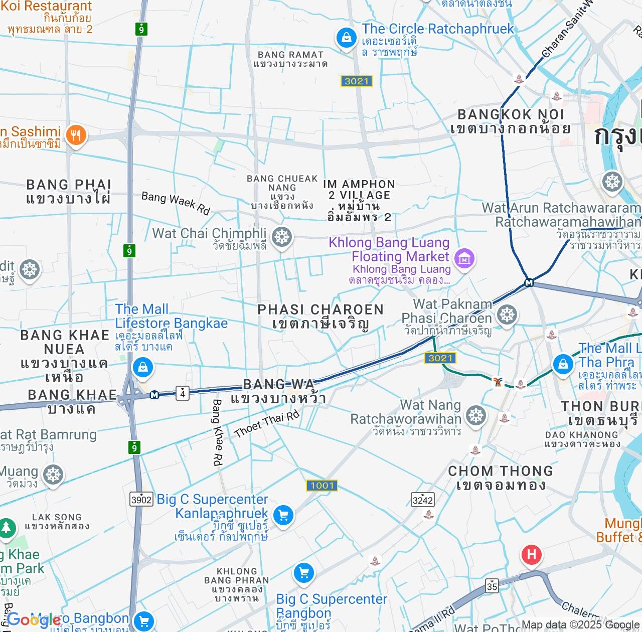 Map image for Intellectual Property Lawyers in Phasi Charoen and Bangkok IP firms at coordinates  ; .