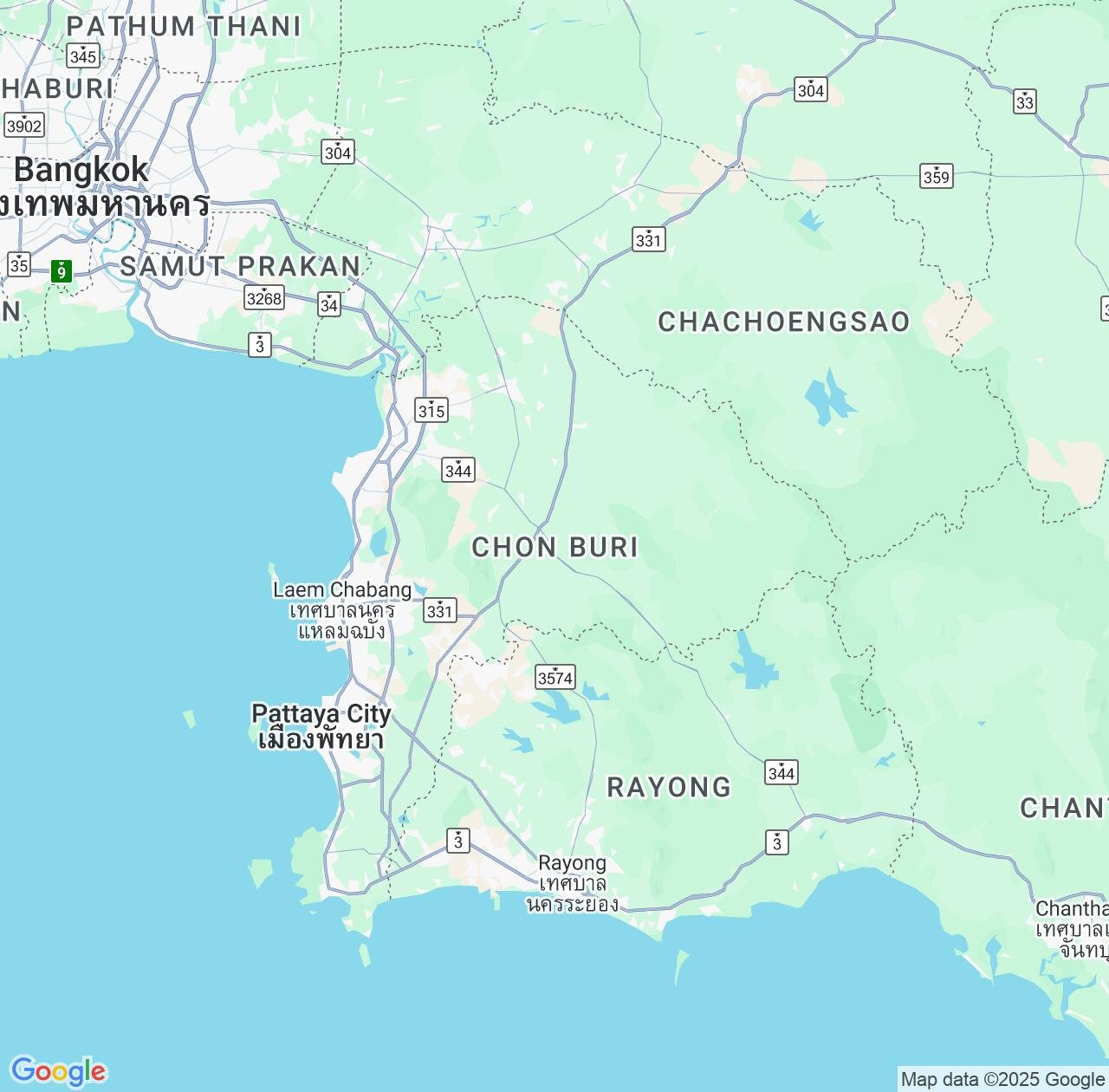 Map image for Intellectual Property Lawyers in Chon Buri and Thailand IP firms at coordinates  ; .