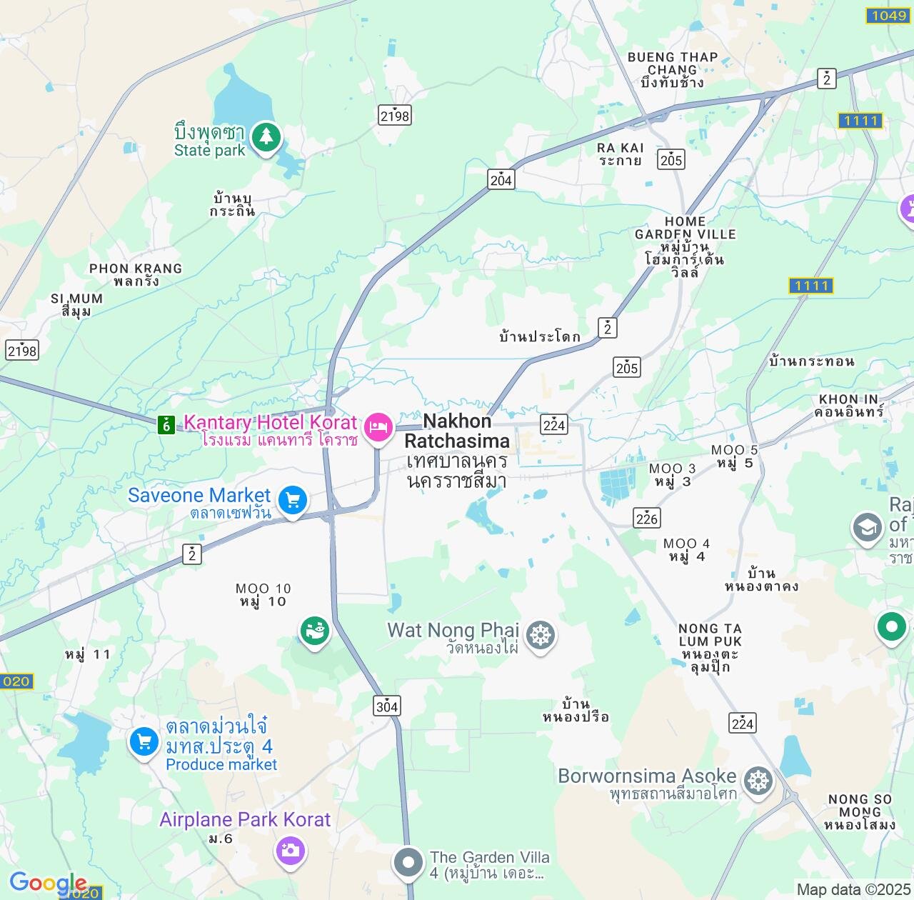 Map image for Intellectual Property Lawyers in Nakhon Ratchasima and Thailand IP firms at coordinates  ; .