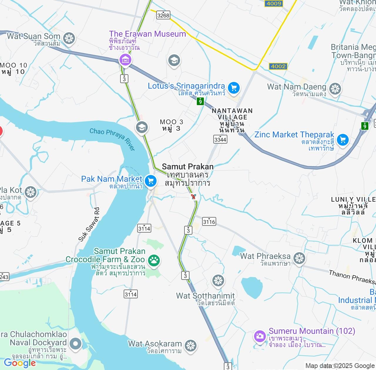 Map image for Intellectual Property Lawyers in Samut Prakan and Thailand IP firms at coordinates  ; .