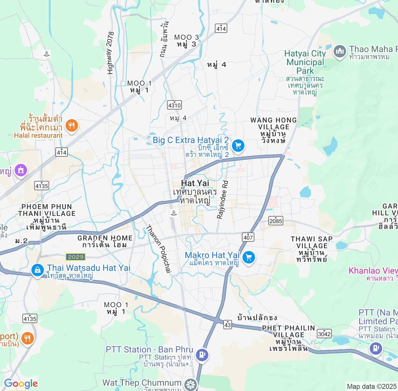 Map image for Intellectual Property Lawyers in Hat Yai and Songkhla IP firms at coordinates  ; .
