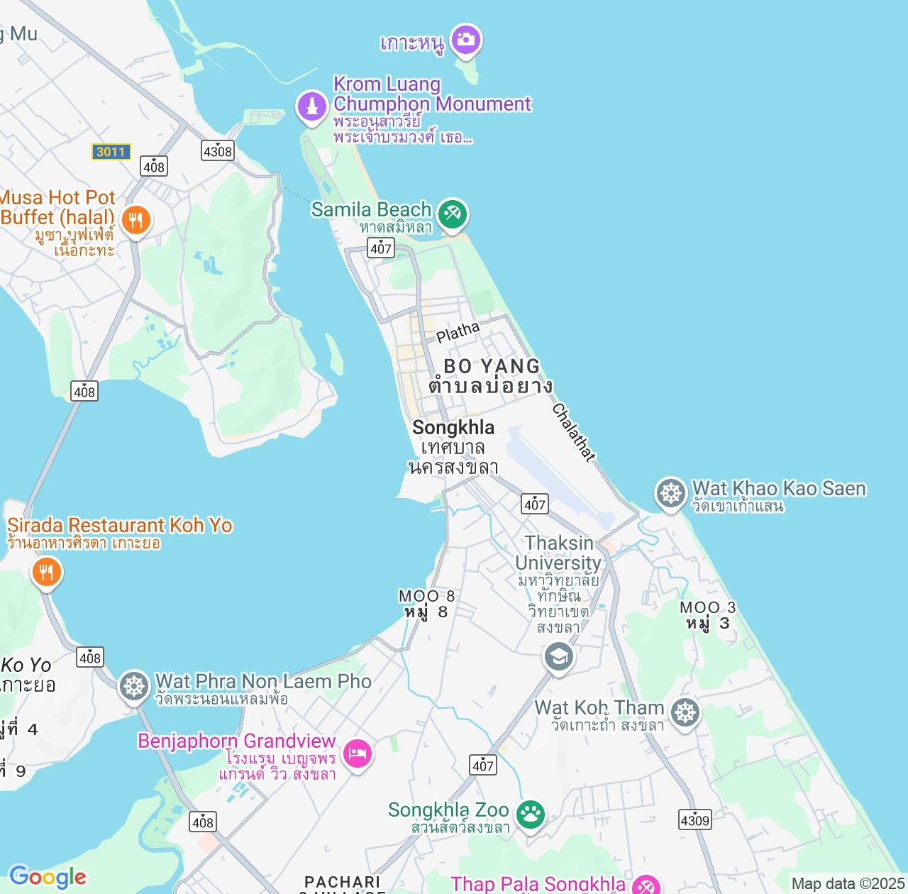 Map image for Intellectual Property Lawyers in Songkhla and Thailand IP firms at coordinates  ; .