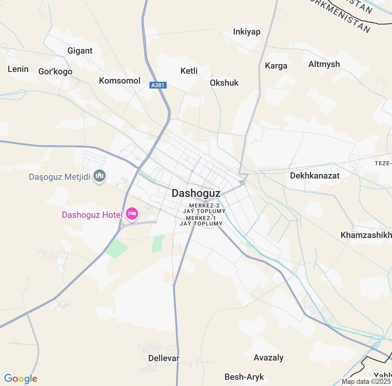 Map image for Intellectual Property Lawyers in Daşoguz and Turkmenistan IP firms at coordinates  ; .