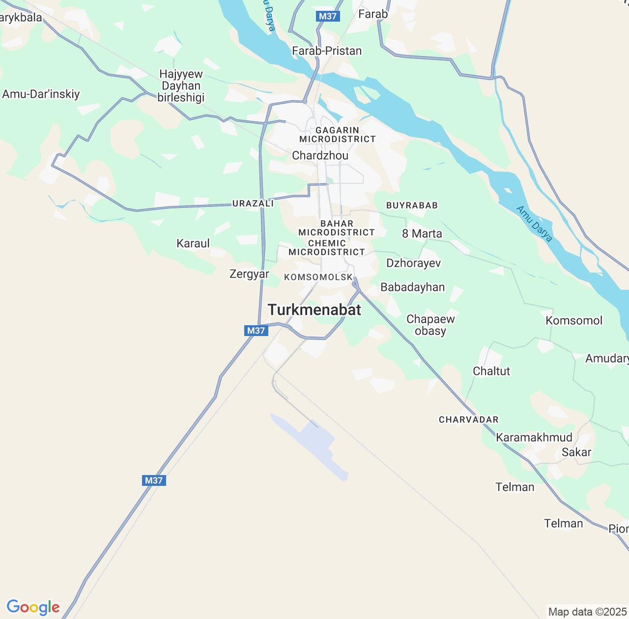 Map image for Intellectual Property Lawyers in Turkmenabat and Lebap IP firms at coordinates  ; .