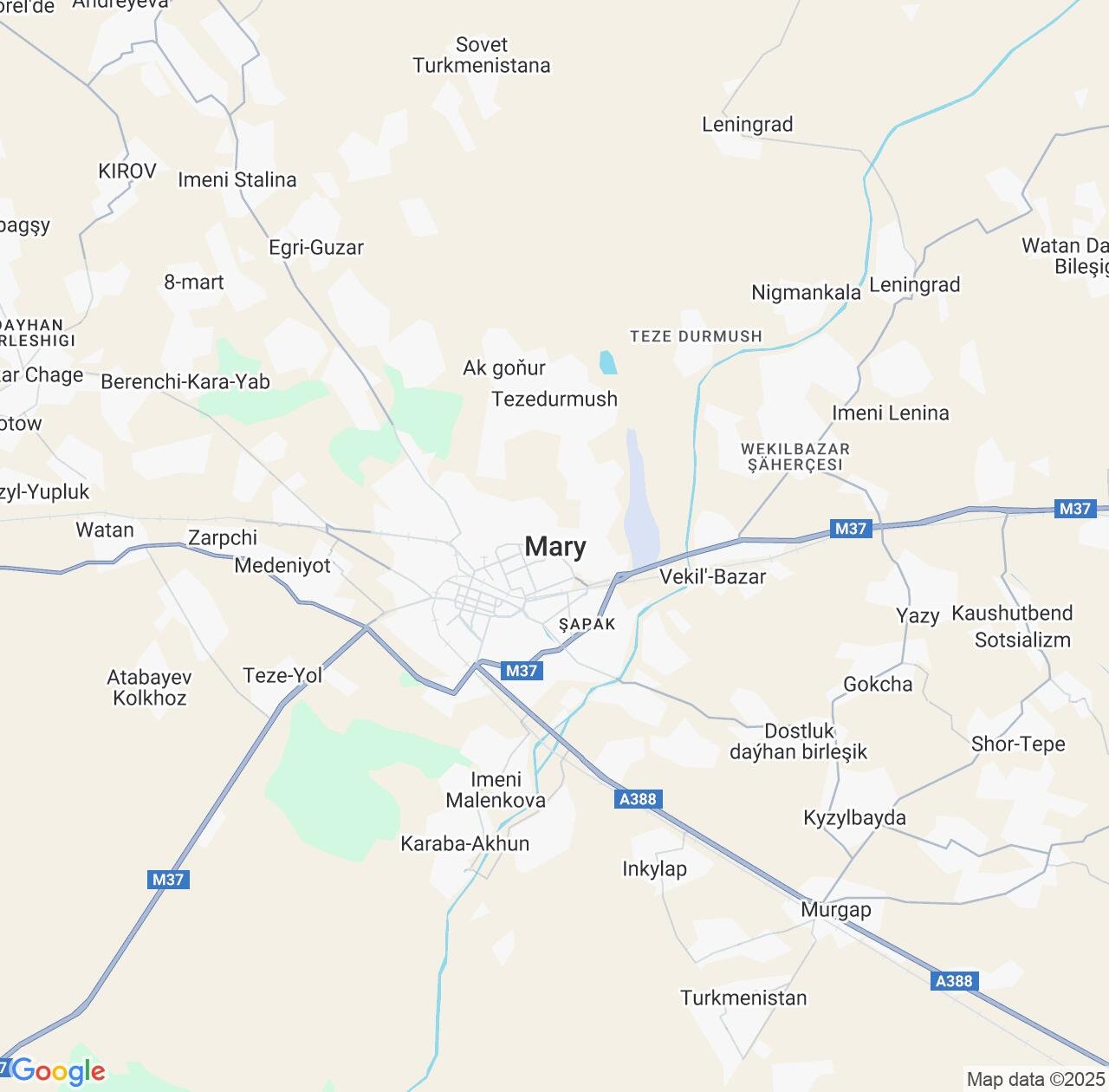 Map image for Intellectual Property Lawyers in Mary and Turkmenistan IP firms at coordinates  ; .