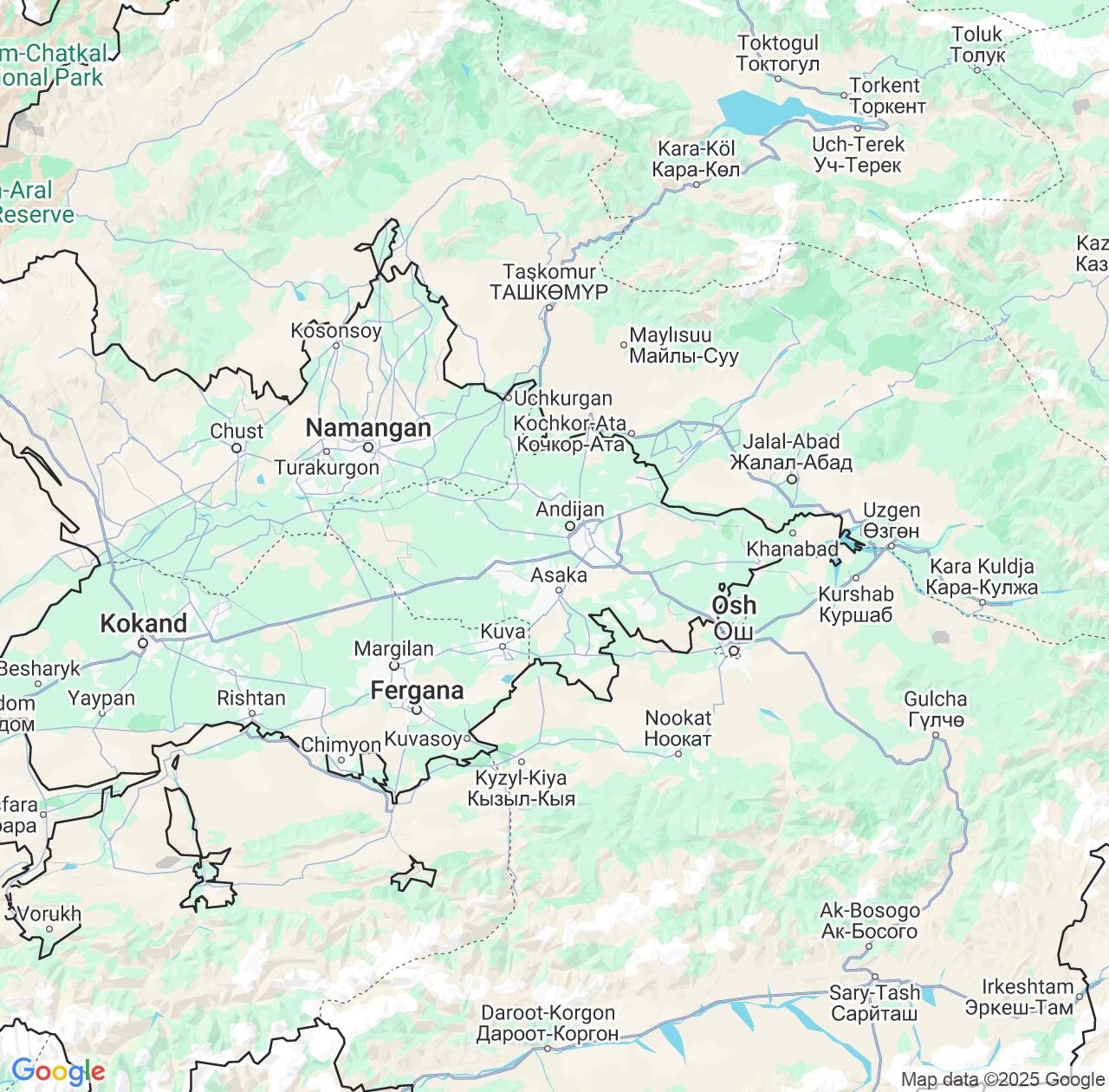 Map image for Intellectual Property Lawyers in Andijan Region and Uzbekistan IP firms at coordinates  ; .