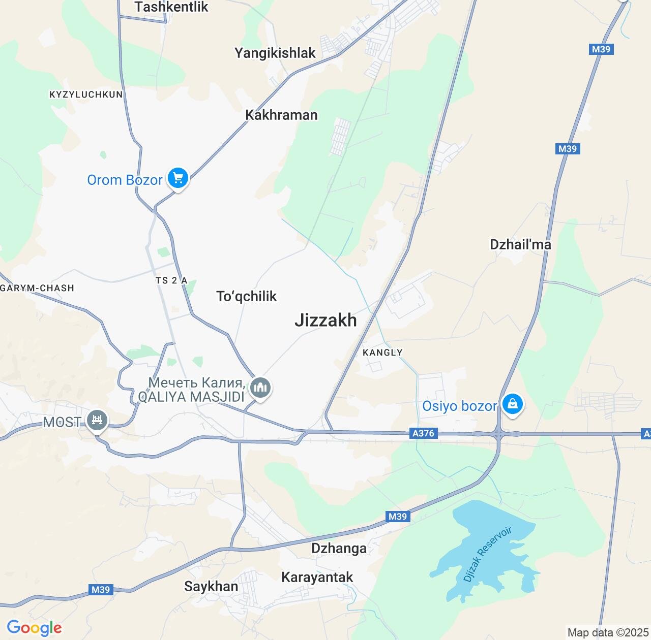 Map image for Intellectual Property Lawyers in Jizzax and Jizzakh Region IP firms at coordinates  ; .