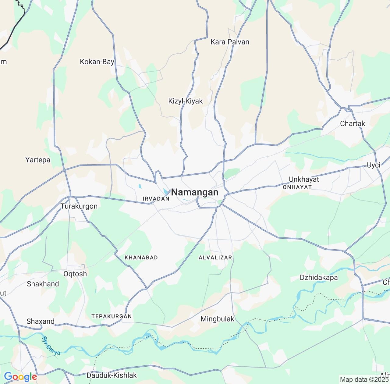 Map image for Intellectual Property Lawyers in Namangan and Uzbekistan IP firms at coordinates  ; .