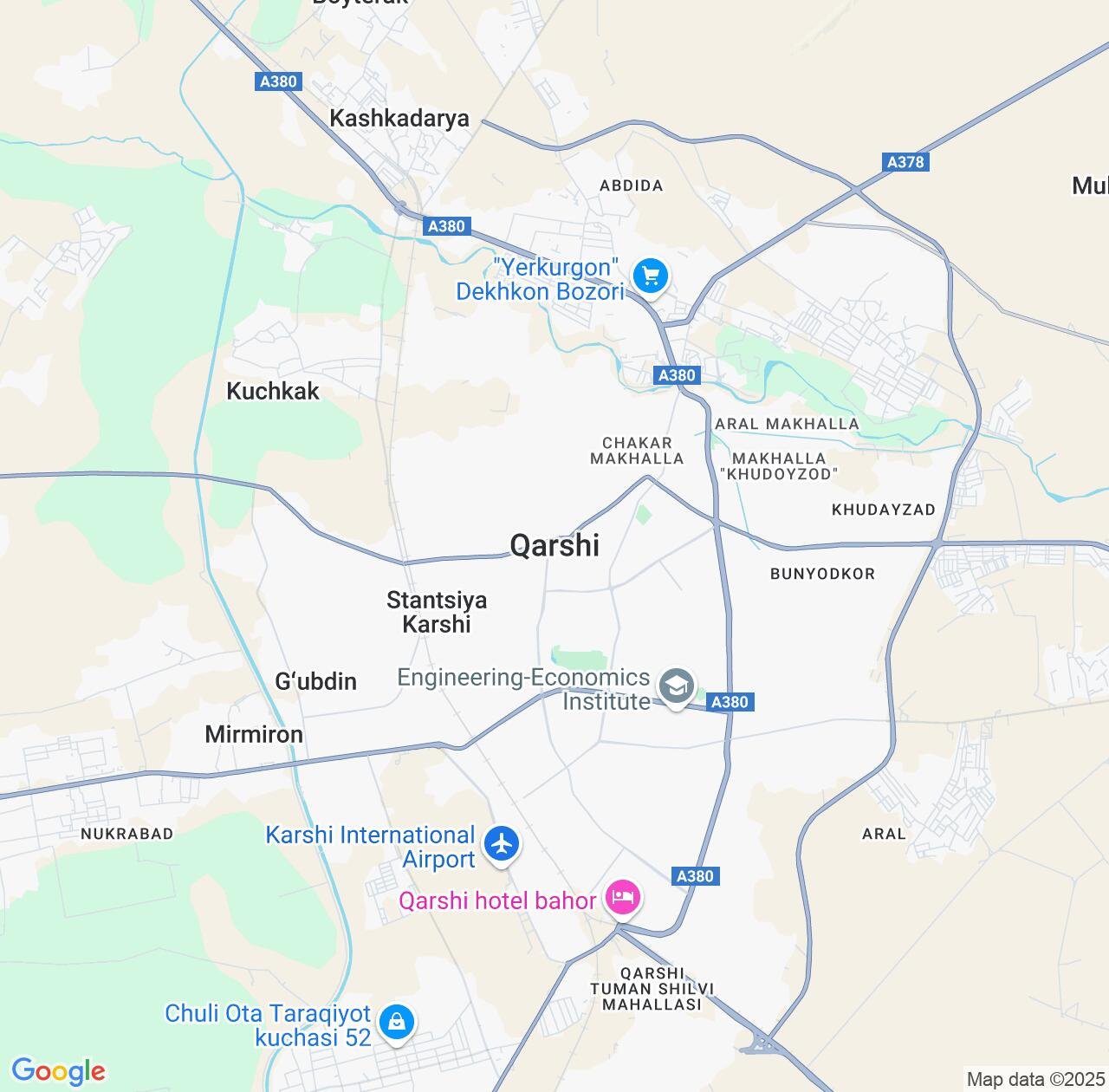 Map image for Intellectual Property Lawyers in Qarshi and Qashqadaryo IP firms at coordinates  ; .